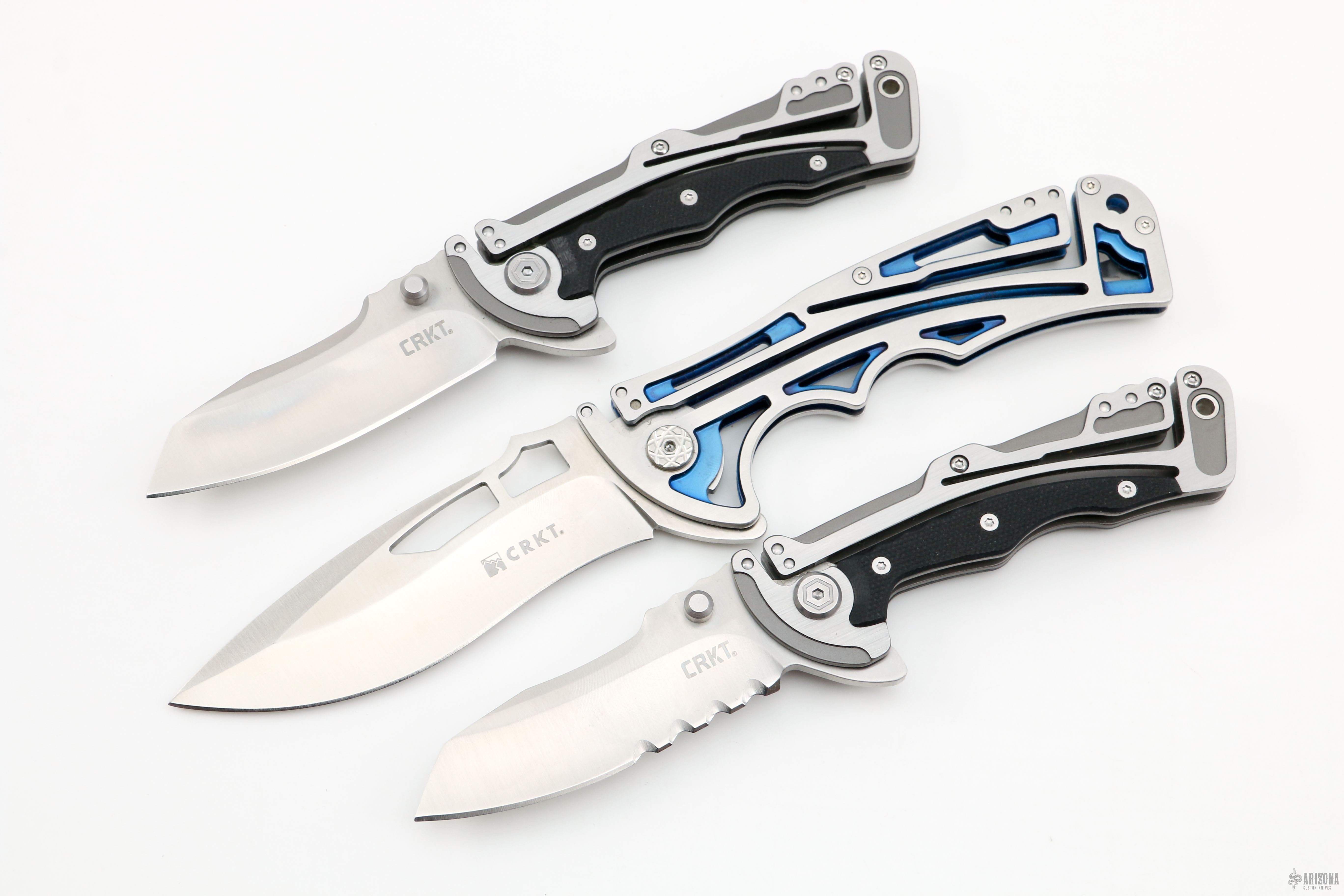 3 Klecker Design Folders by CRKT - Arizona Custom Knives