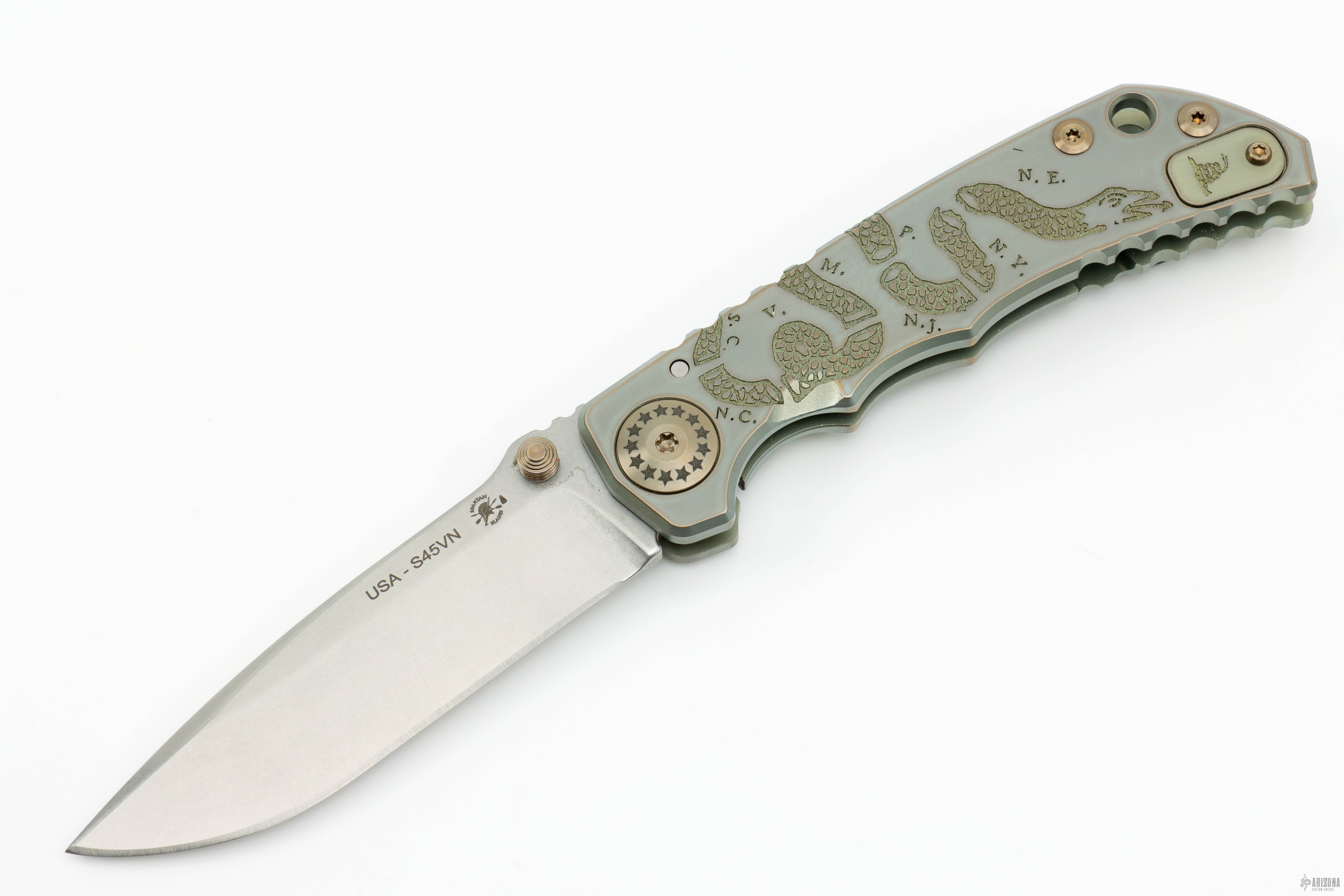 Harsey Folder - Custom Join Or Die - Arizona Custom Knives