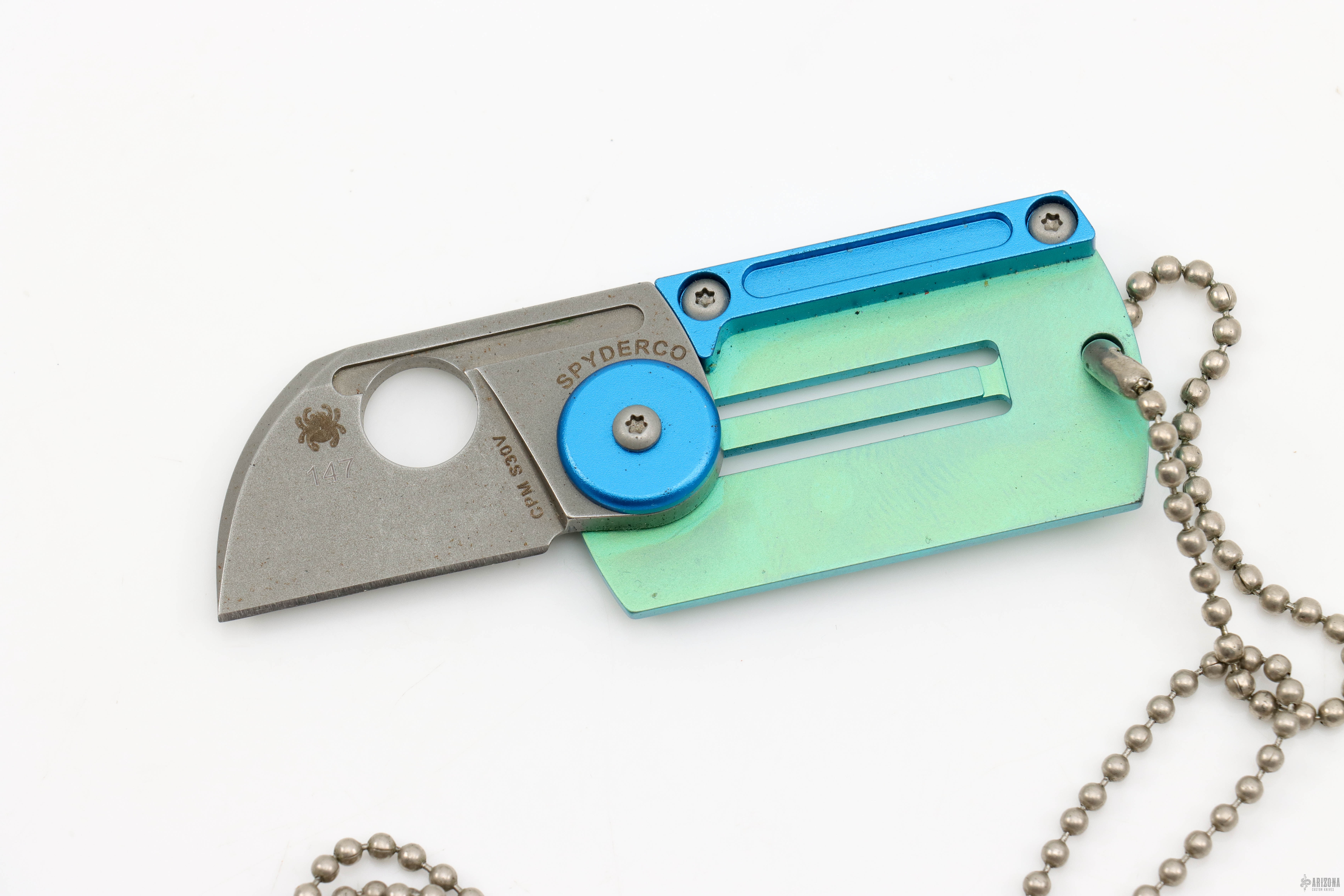 C188ALTIP Panchenko Dog Tag Slipjoint - Arizona Custom Knives