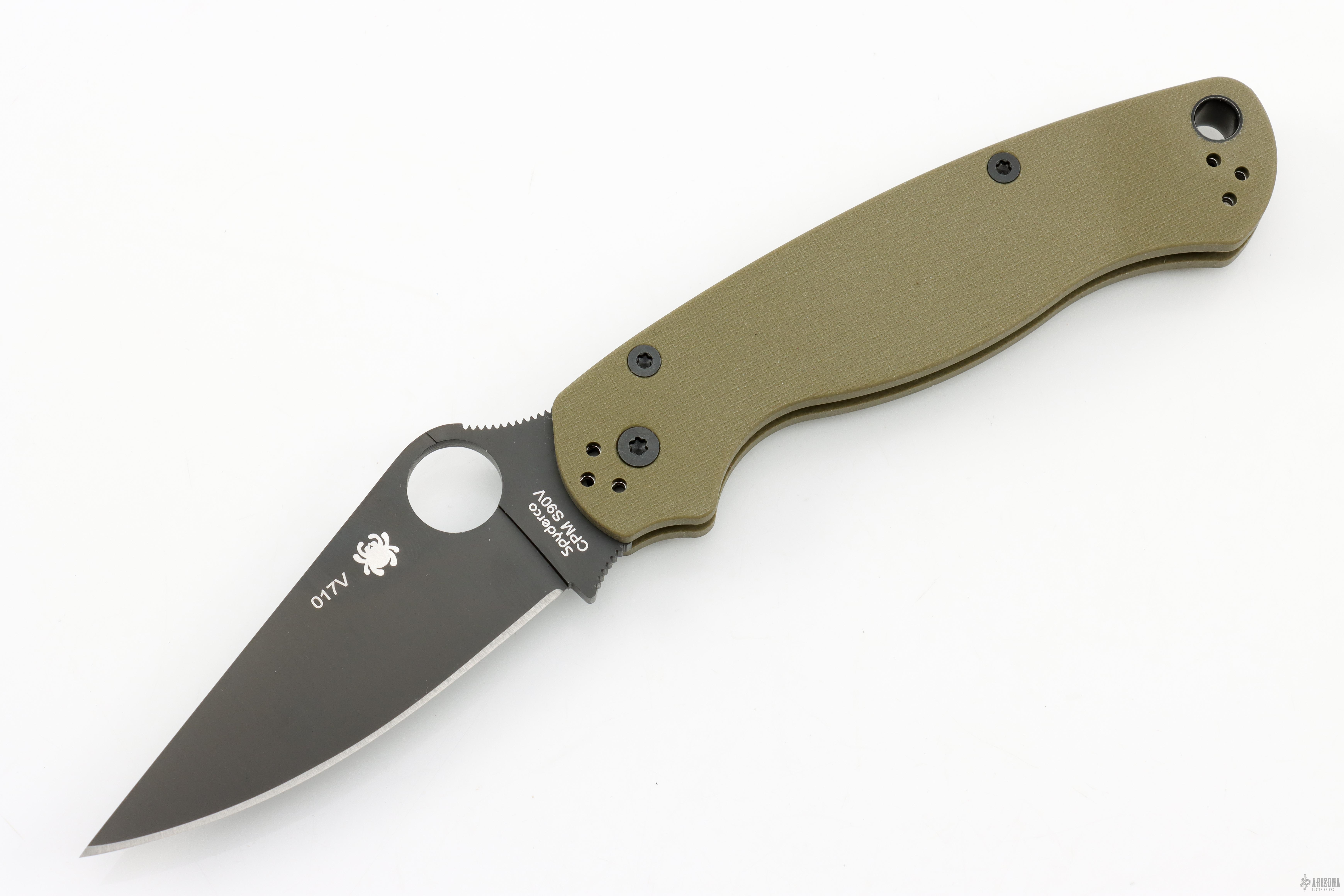 C81GPODBK2 Paramilitary 2 BK OD Green - Arizona Custom Knives