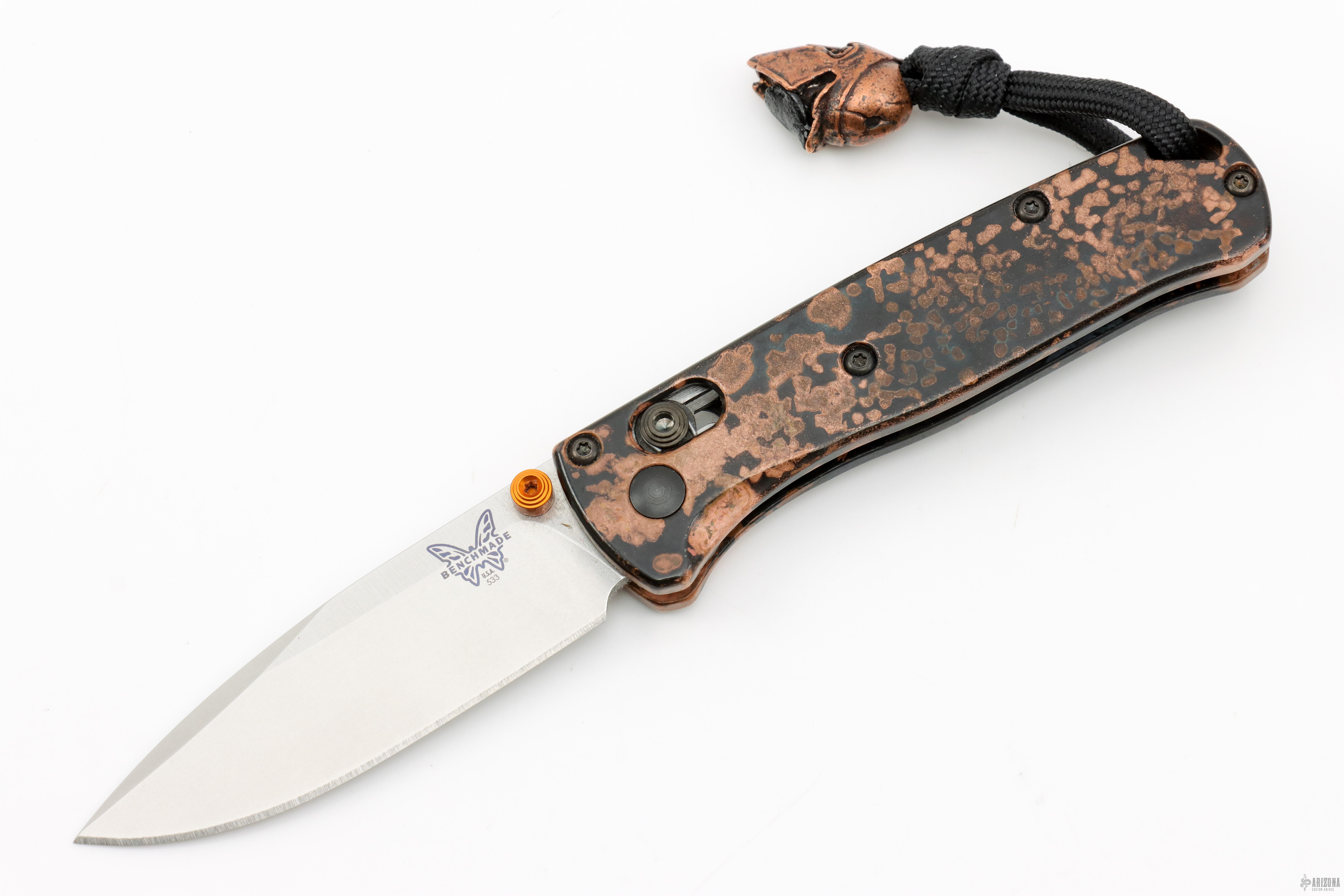 533 Mini Bugout - Ship Wreck Copper Scales - Arizona Custom Knives