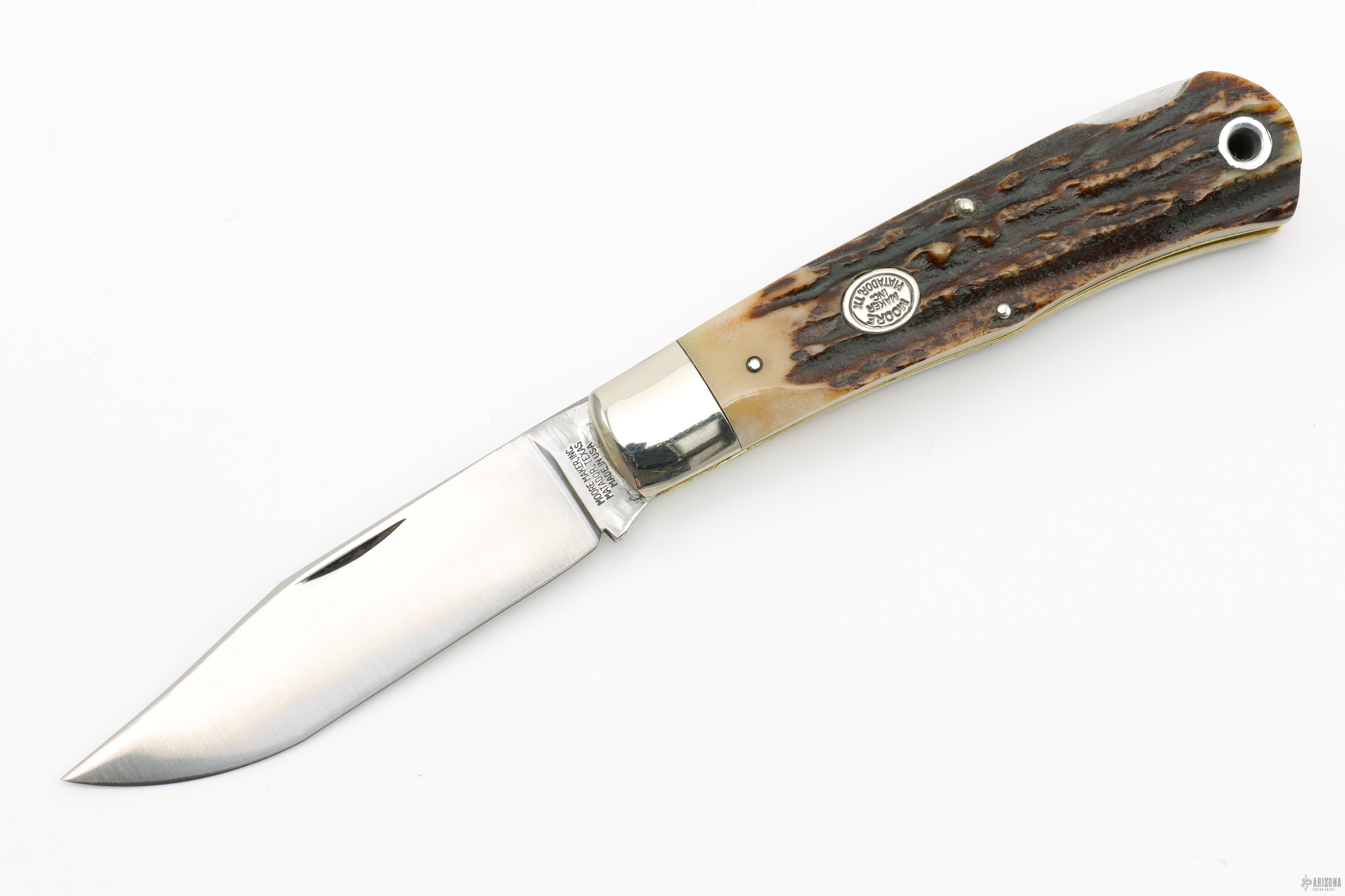 5106LB Mountain Man Lockback - Stag - Arizona Custom Knives