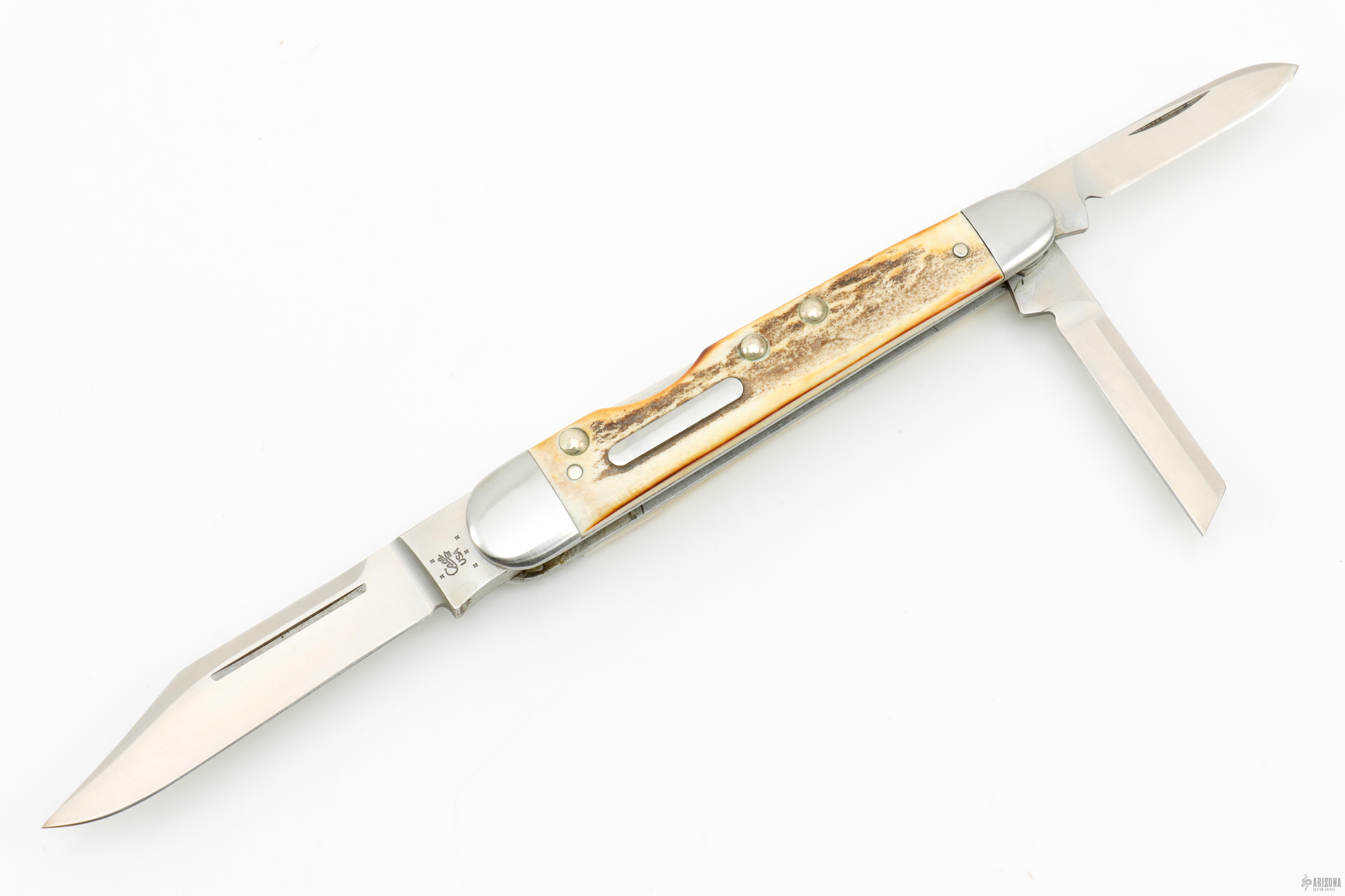TB532005 Lockback Whittler - Stag #01438 - Arizona Custom Knives