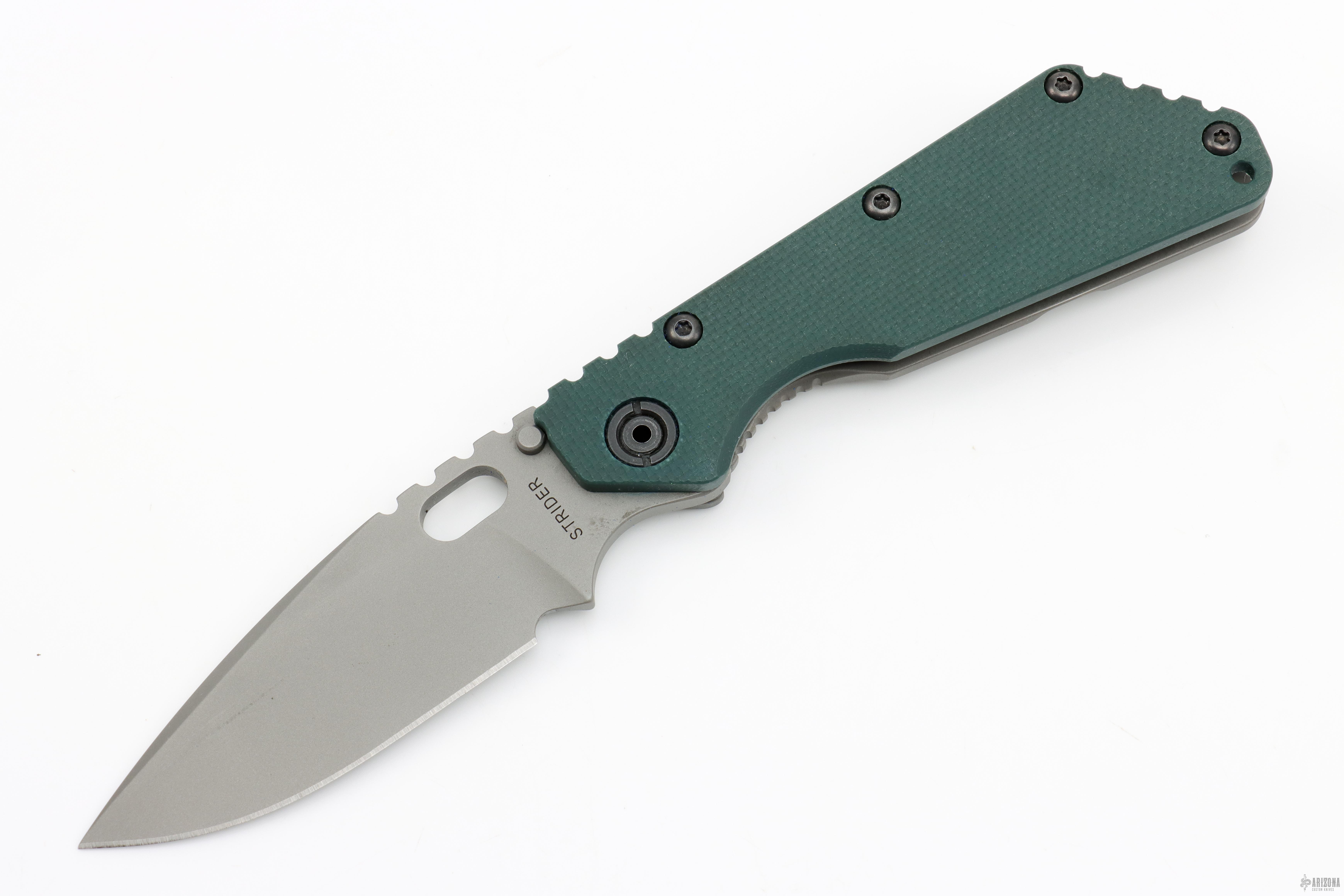 Strider SMF NSN Military Version - Green Lego - Arizona Custom Knives