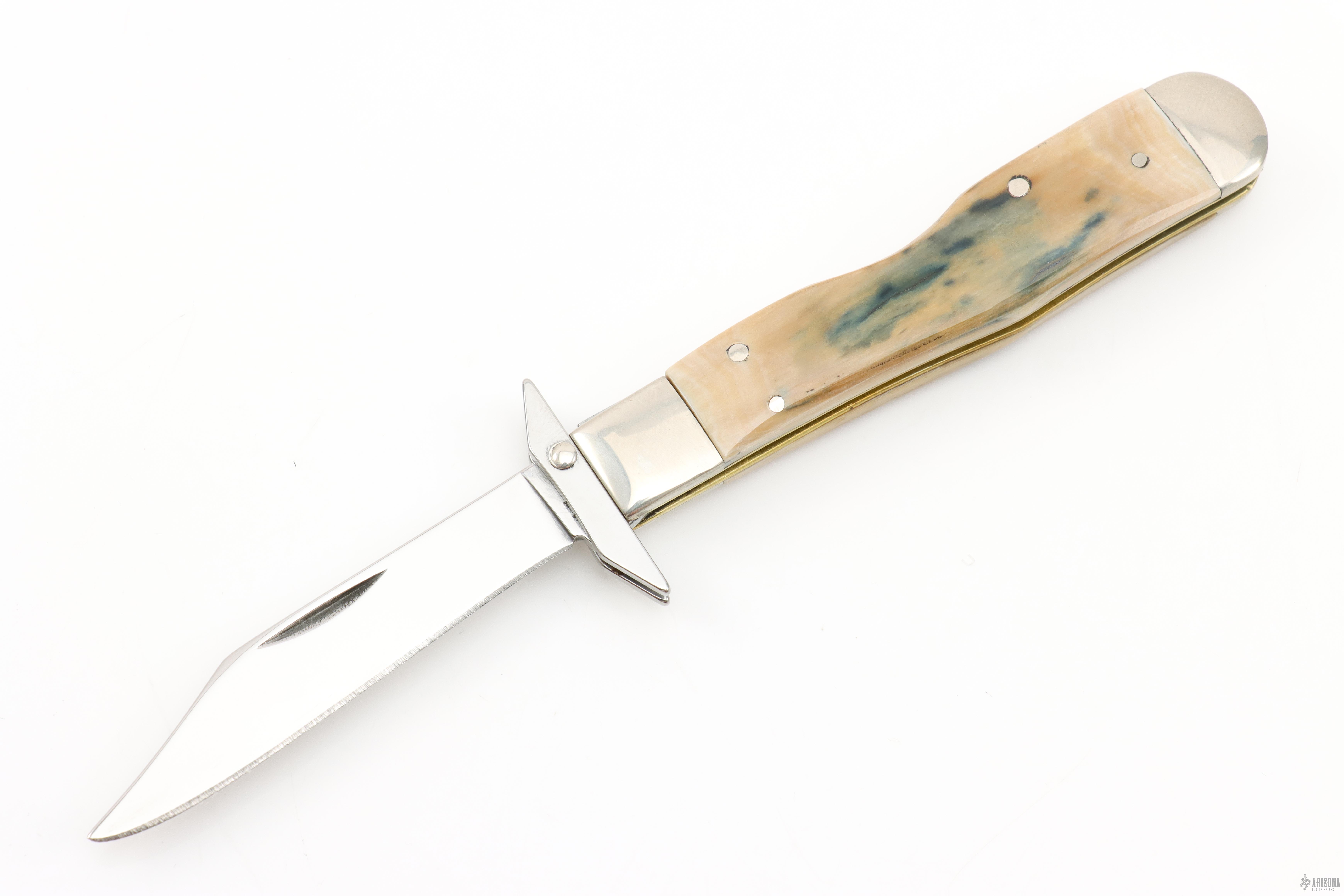 Cheetah Cub Swing Guard - Mammoth Ivory - Arizona Custom Knives