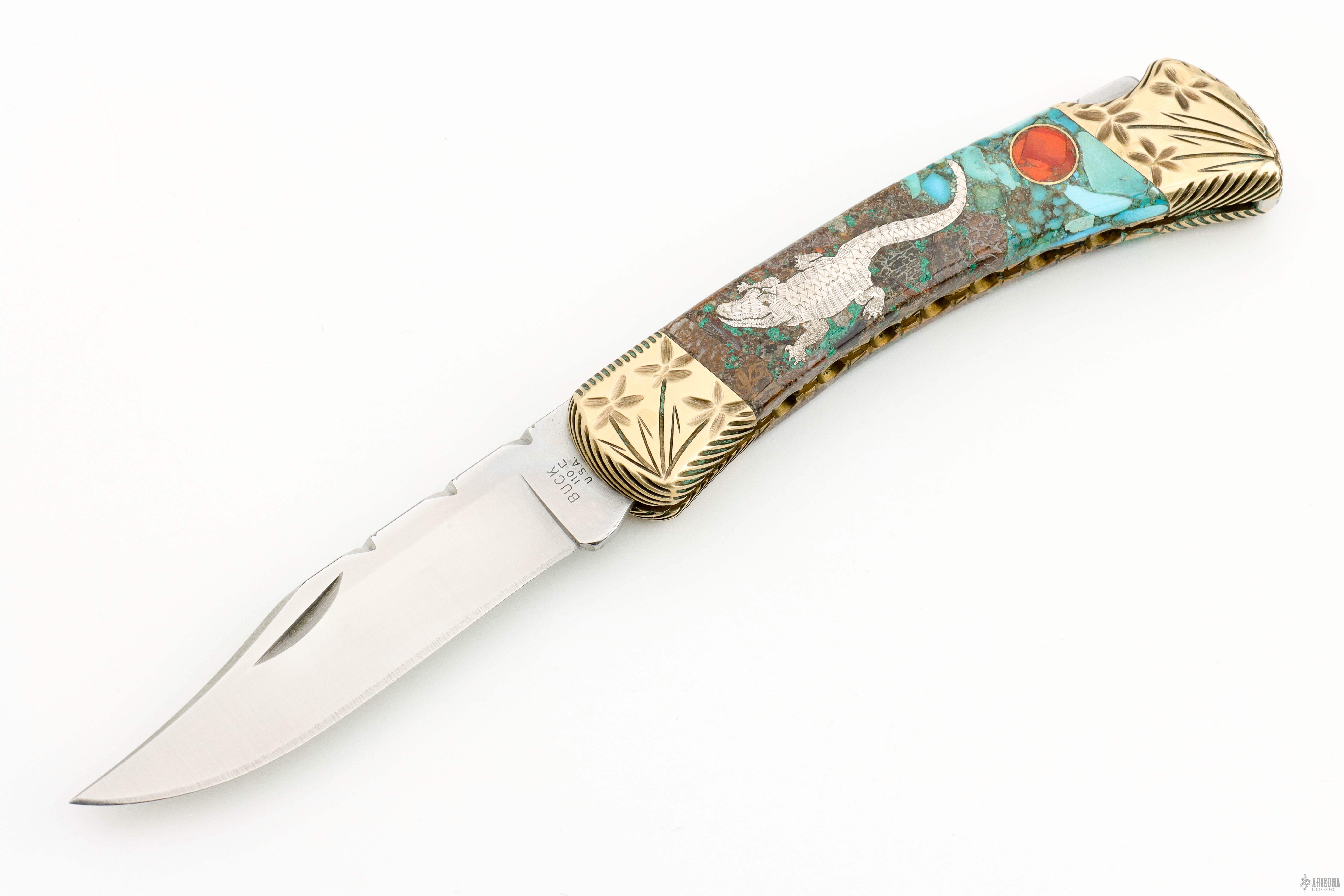 Ghostown Custom Buck 110 - Arizona Custom Knives