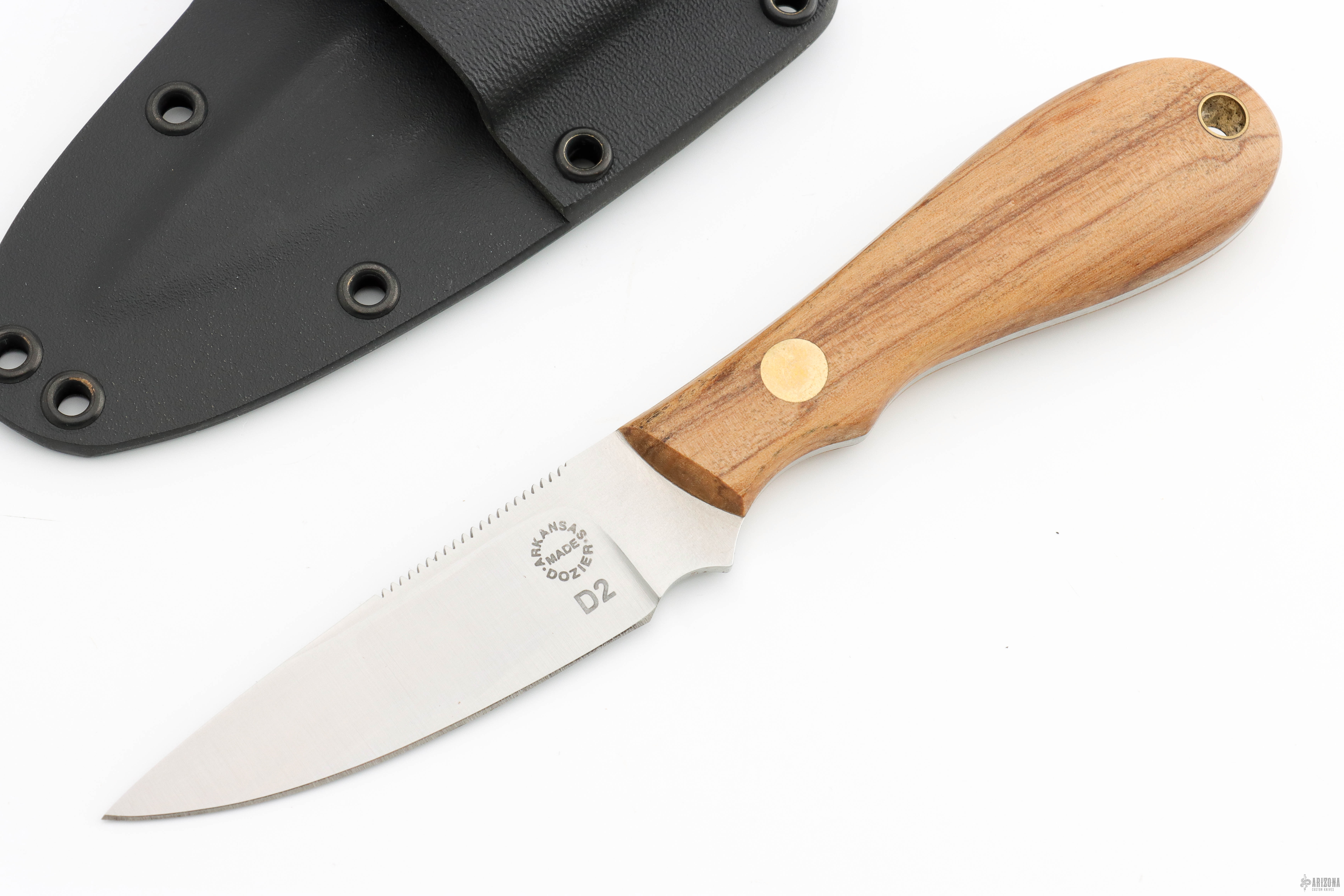 K-47 Black Widow Caper - African Ironwood - Arizona Custom Knives