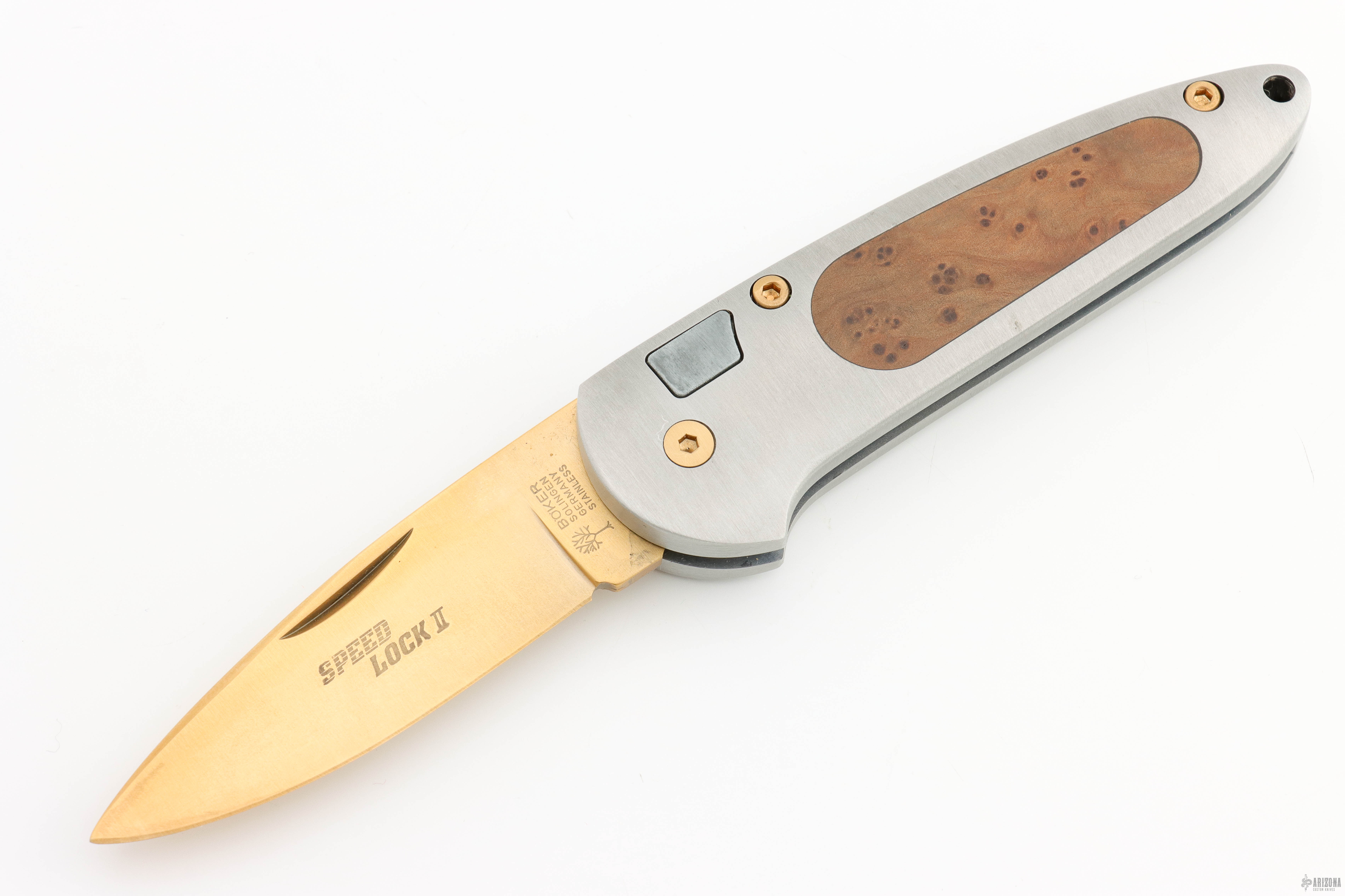 Speed Lock II - Gold PVK Custom - Arizona Custom Knives
