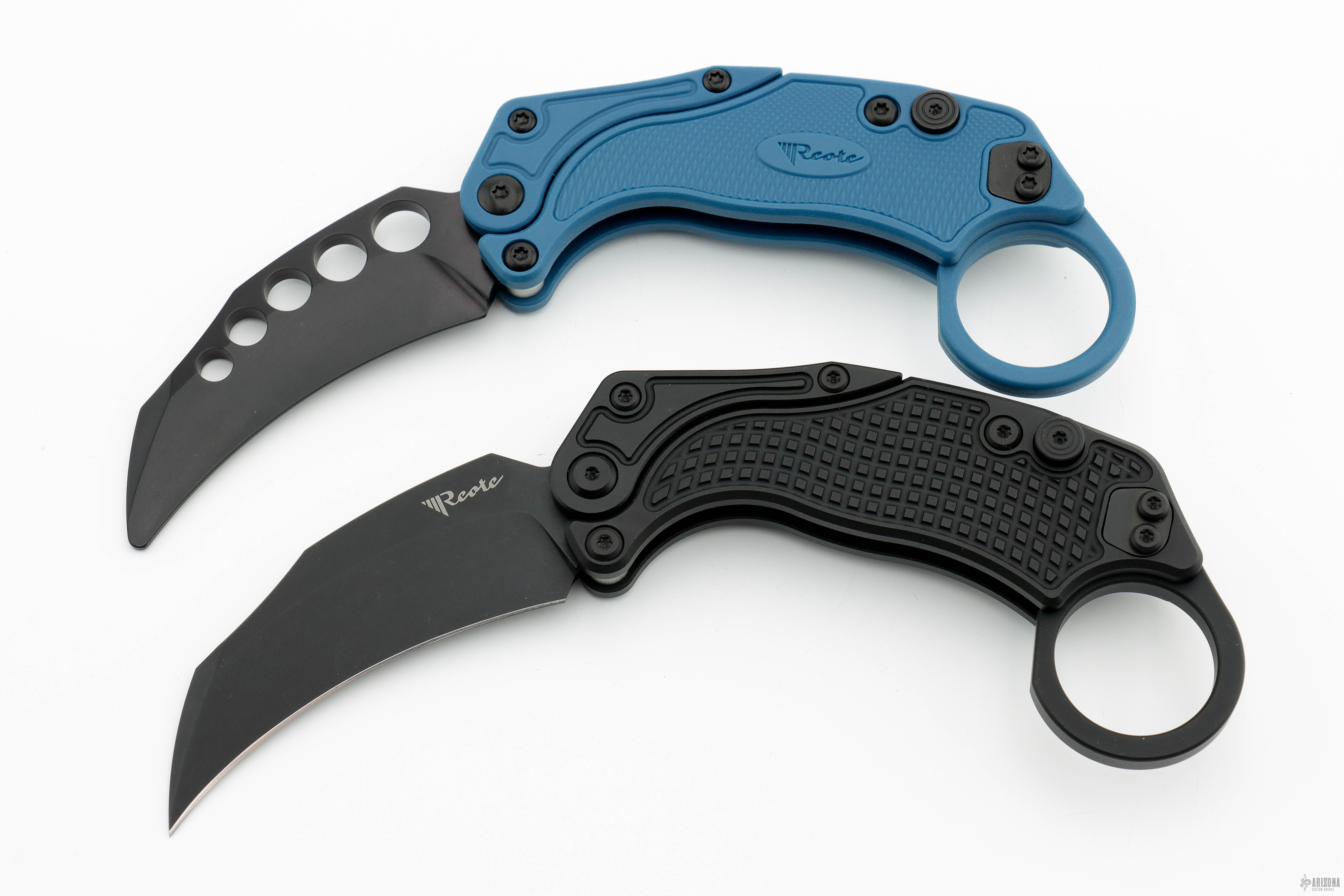 Reate - EXOKPVTN - EXO-K - Gravity Karambit - Folding Knife - 2pc Set - PVD  N690 - Tan - Sharp Things OKC