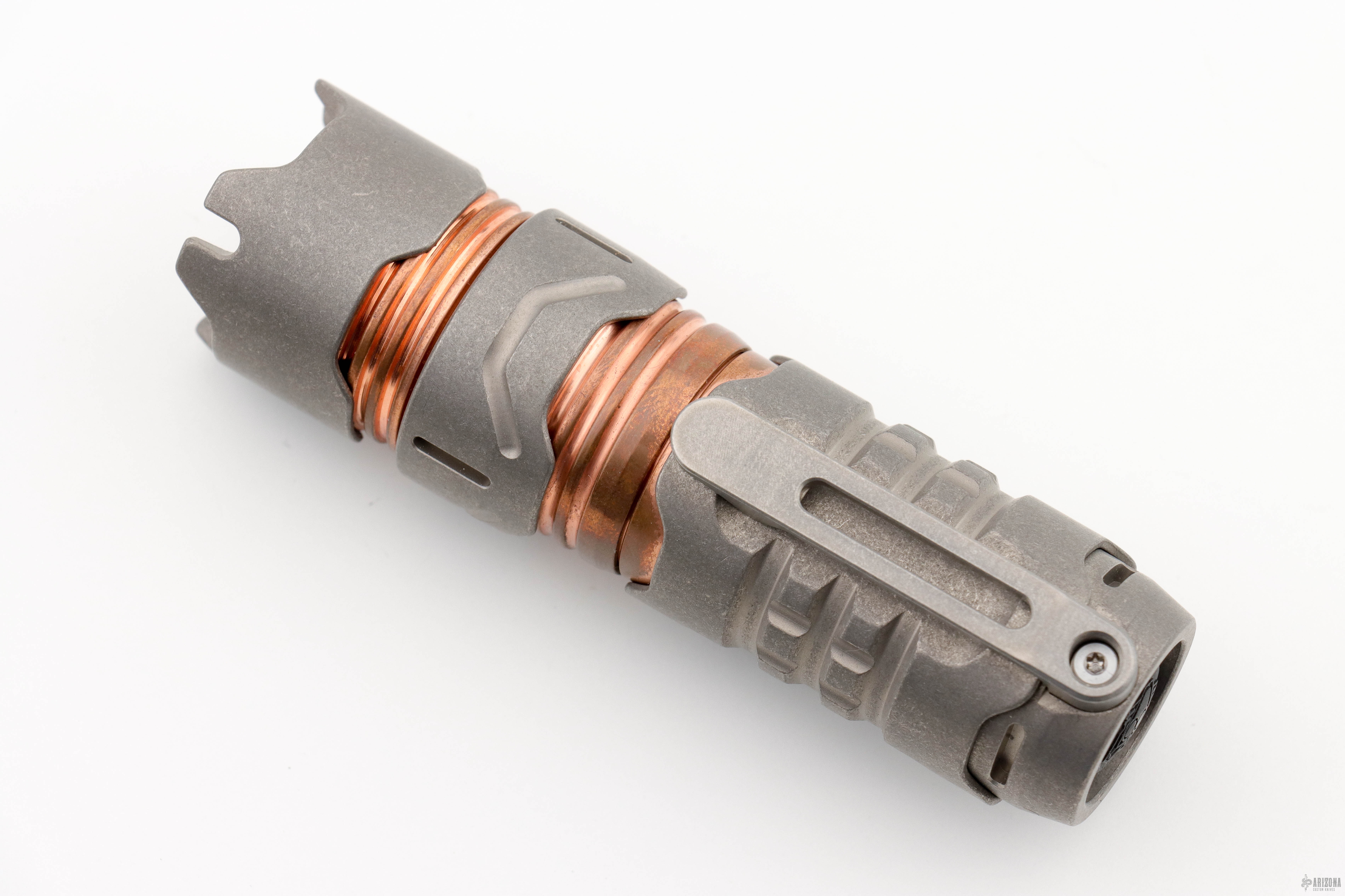 Manker Timeback II Burnt Titanium 予備テール付 Mankerlight Timeback II - Arizona Custom Knives