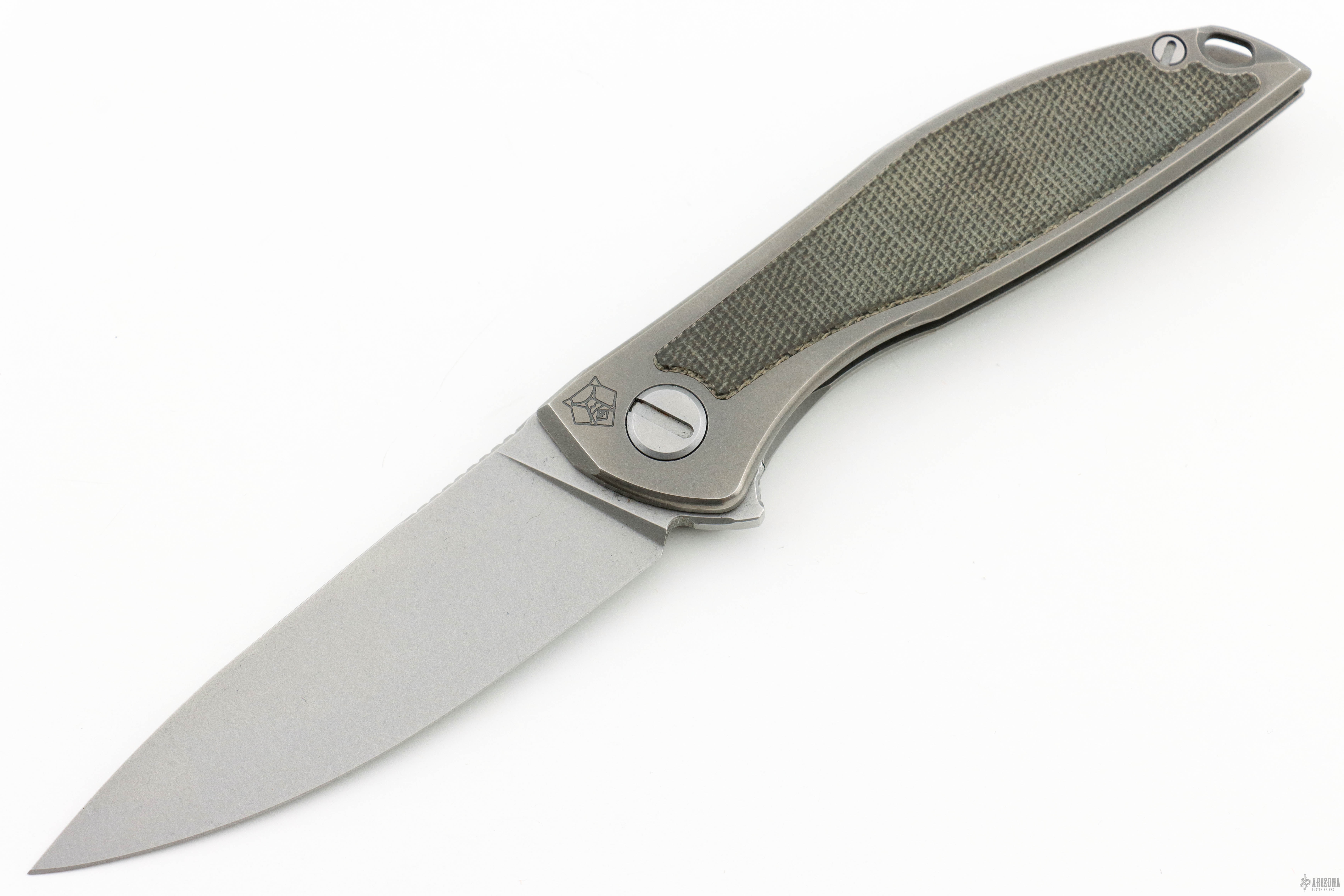 Neon NL - Green Canvas Micarta - Arizona Custom Knives