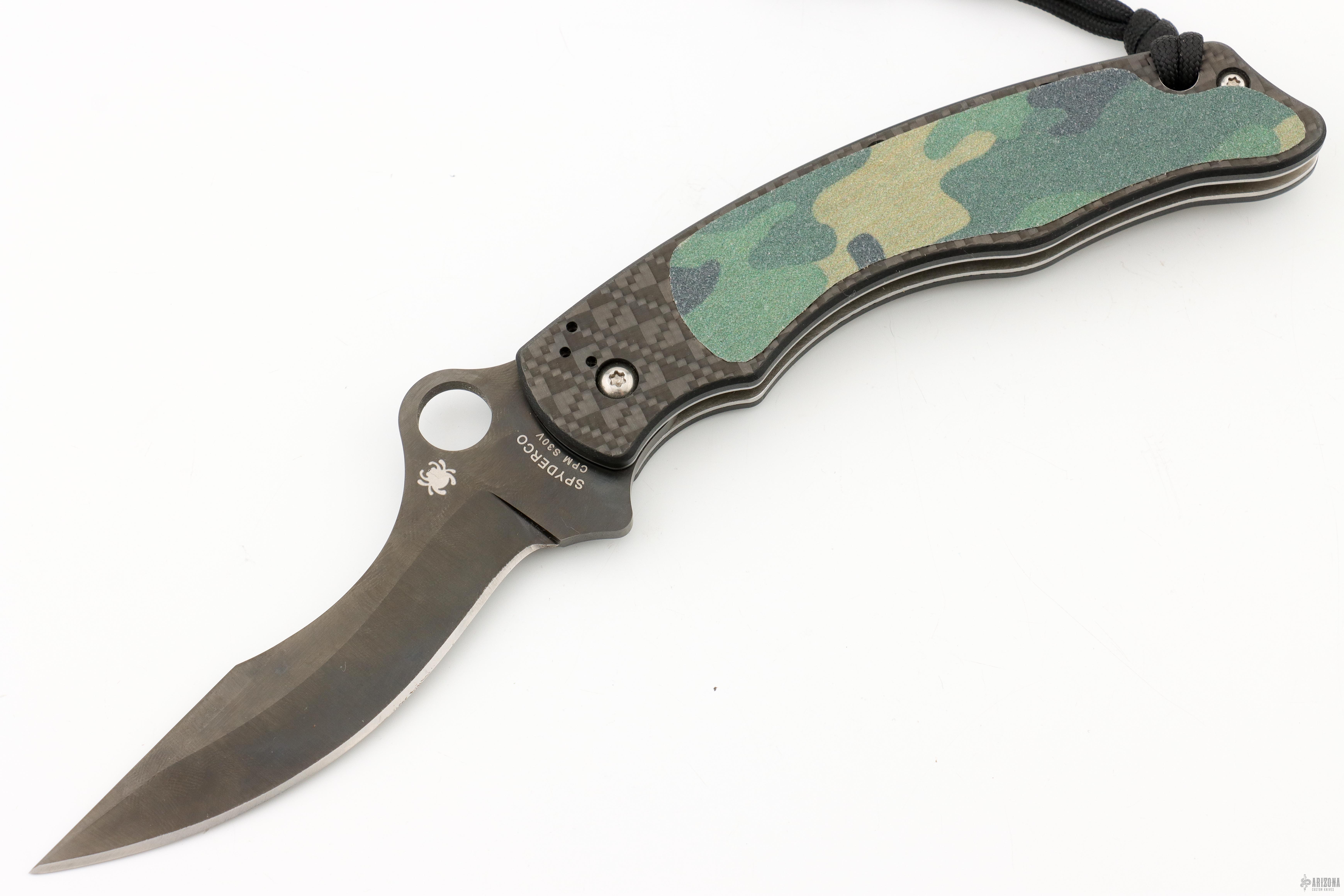 Spyderco ザボ Laci Szabo Spyderco /Laci Szabo /Black Carbon fiber /S30V DLC /C146CFBBKP