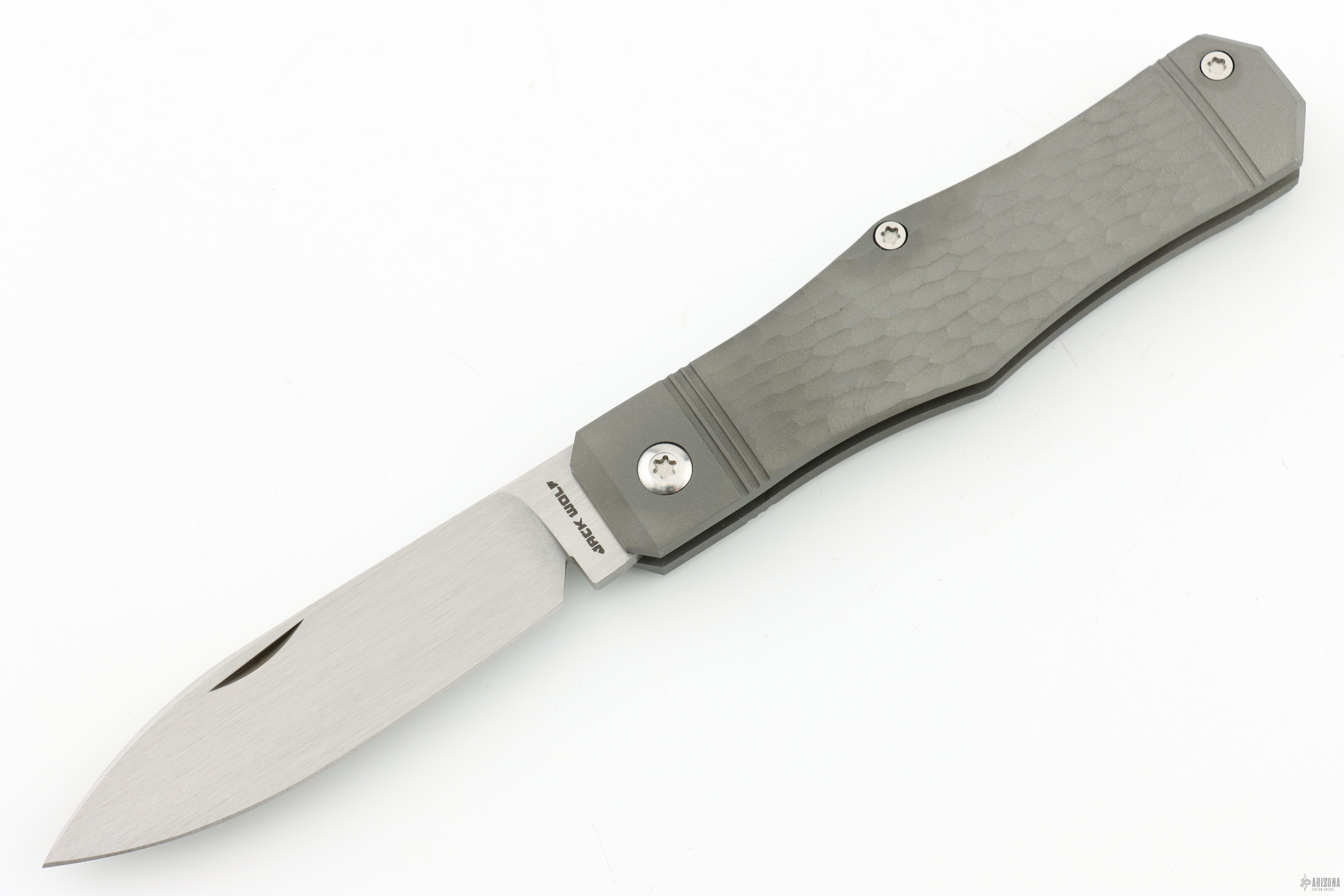 パーツ Jack knife Vampire Jack - Jigged Titanium - Arizona Custom Knives