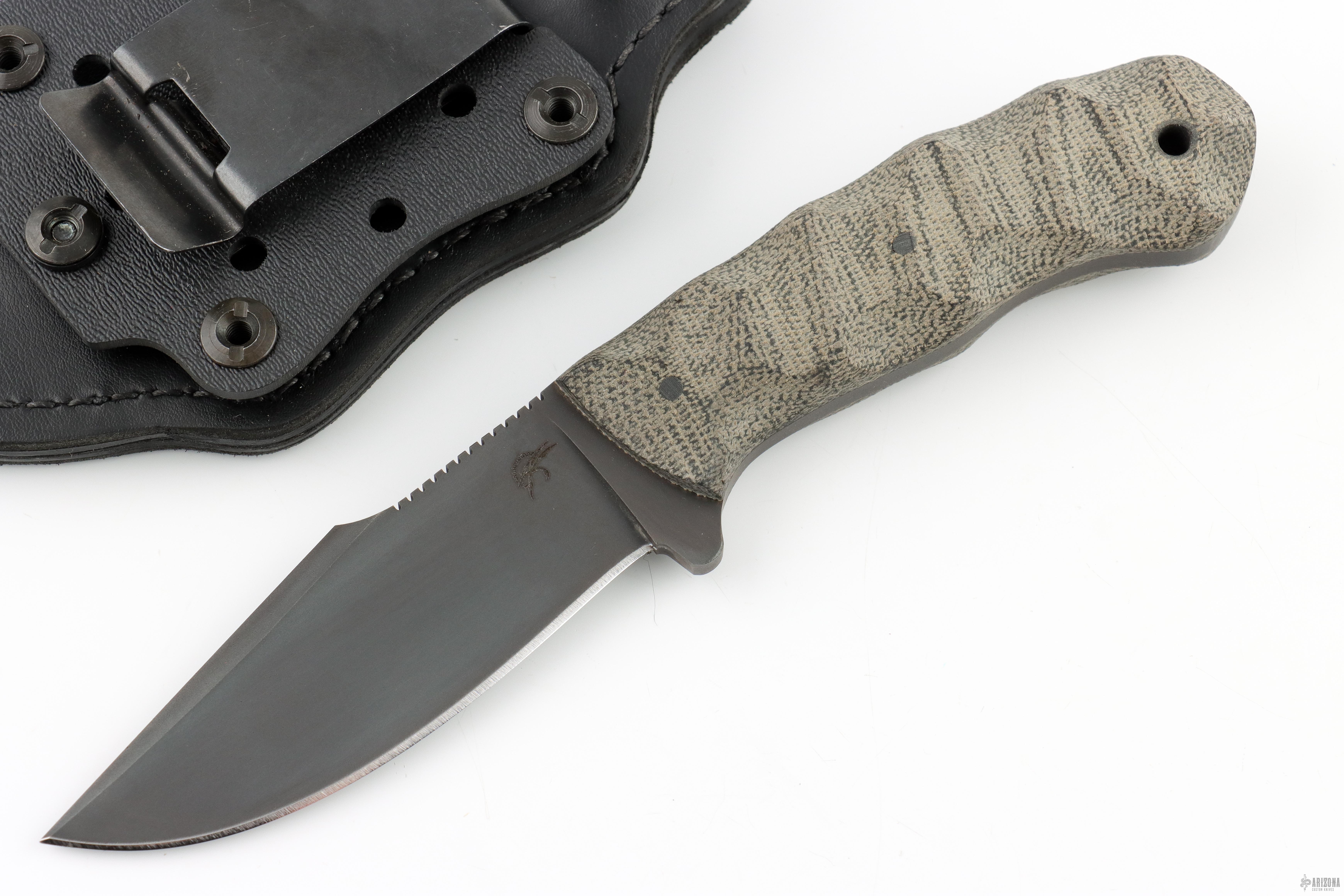 Jaeger Custom Jaeger - Sculpted Black Canvas - Arizona Custom Knives