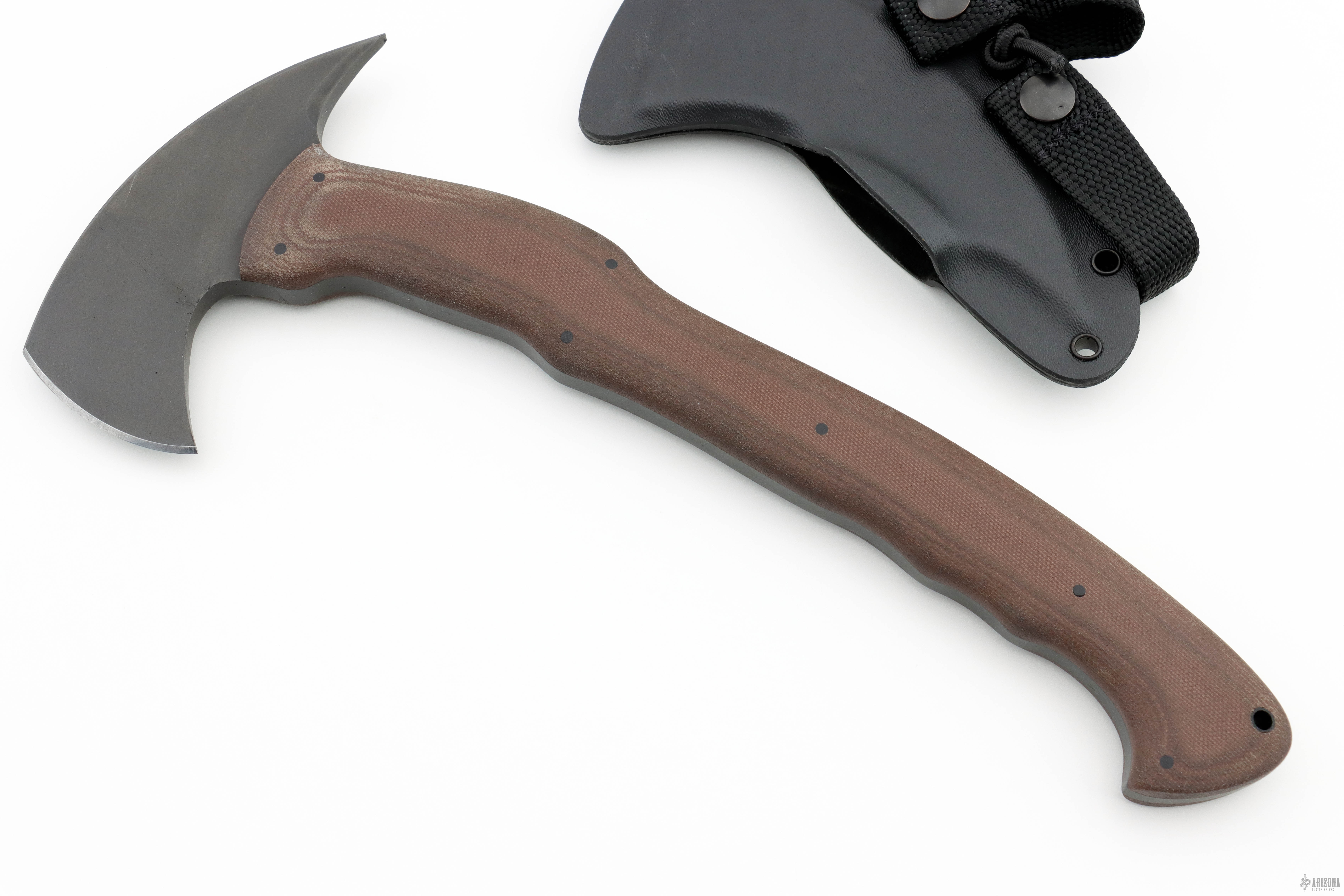 Highland Hatchet - Brown Laminate - Arizona Custom Knives