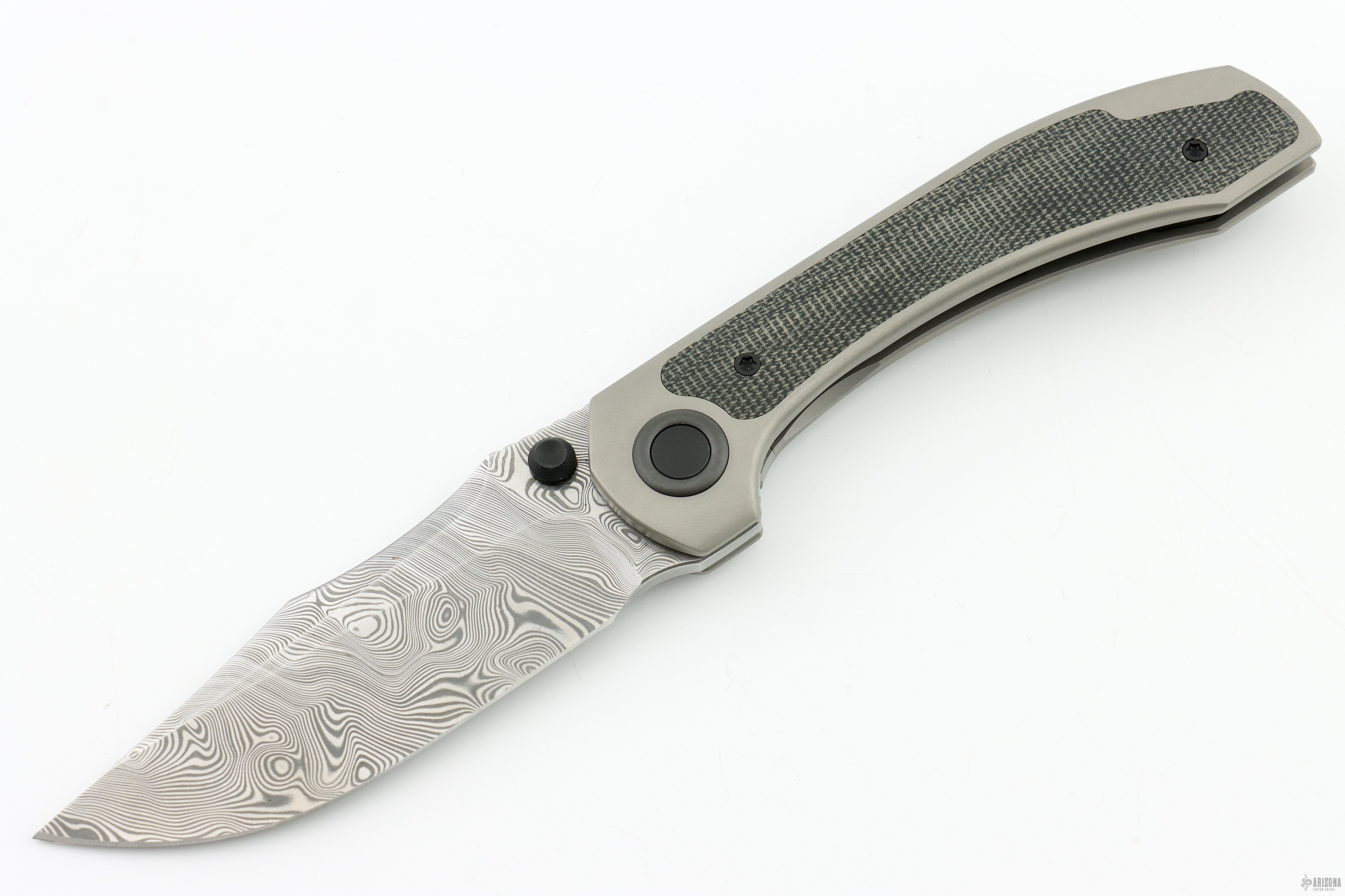 25-26 GRAY FORCE 162cm 中古美品 Raptor V2 - Damasteel and Black Canvas Micarta Inlay - Arizona