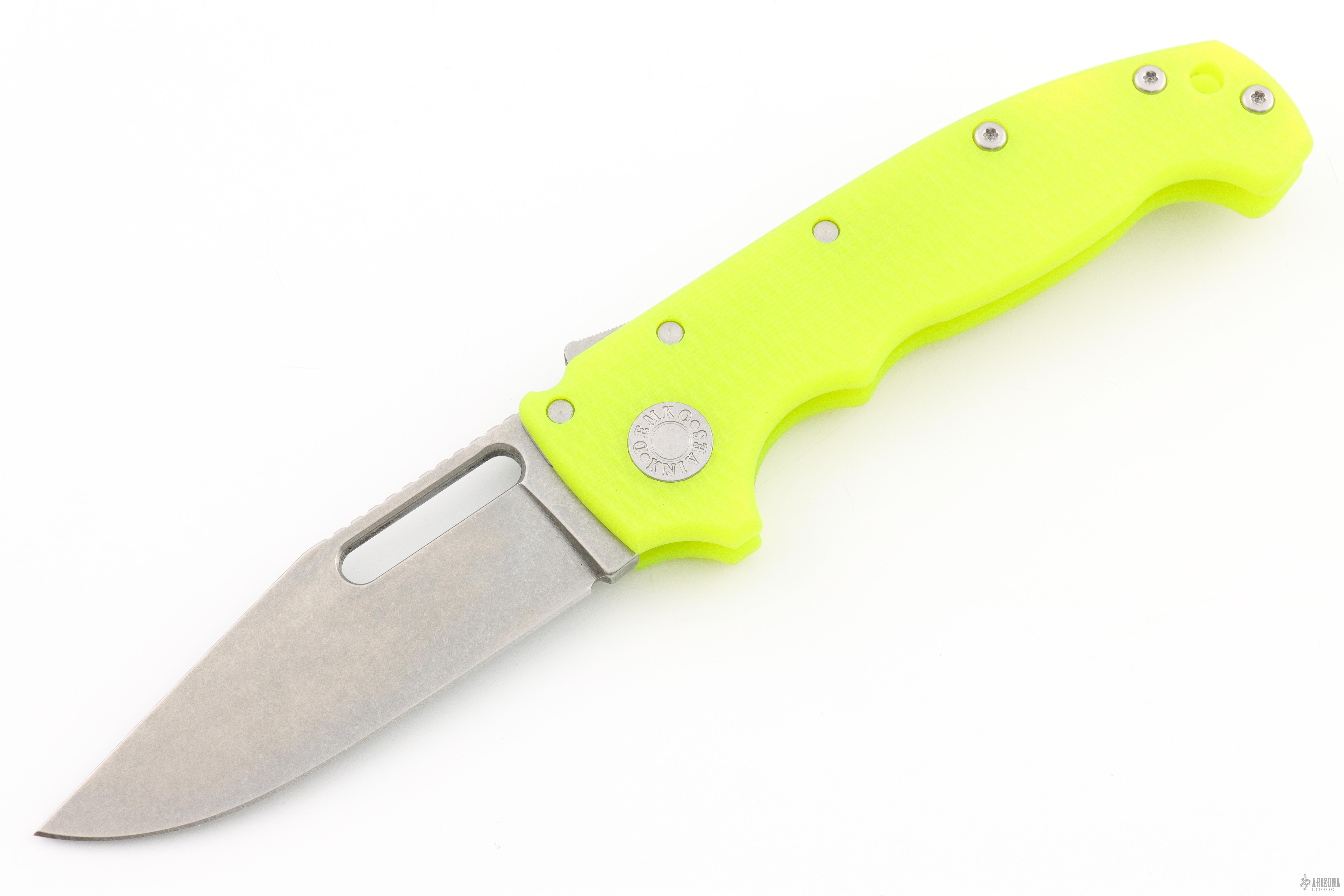 MG AD20 3V Clip Point- DayGlow - Arizona Custom Knives