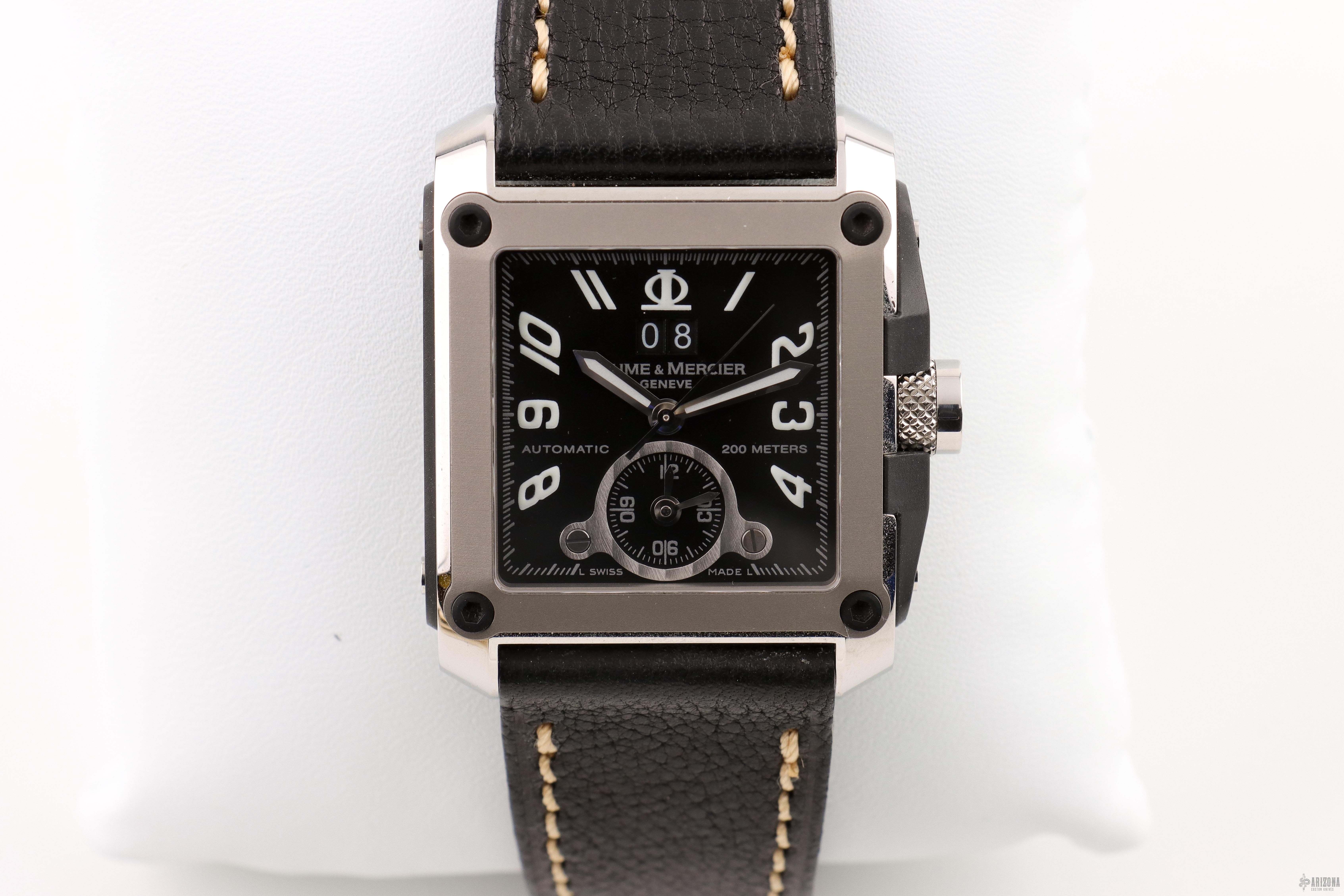 8826 | MOA8826 BAUME & MERCIER HAMPTON SQUARE MEN'S LUXURY WATCH