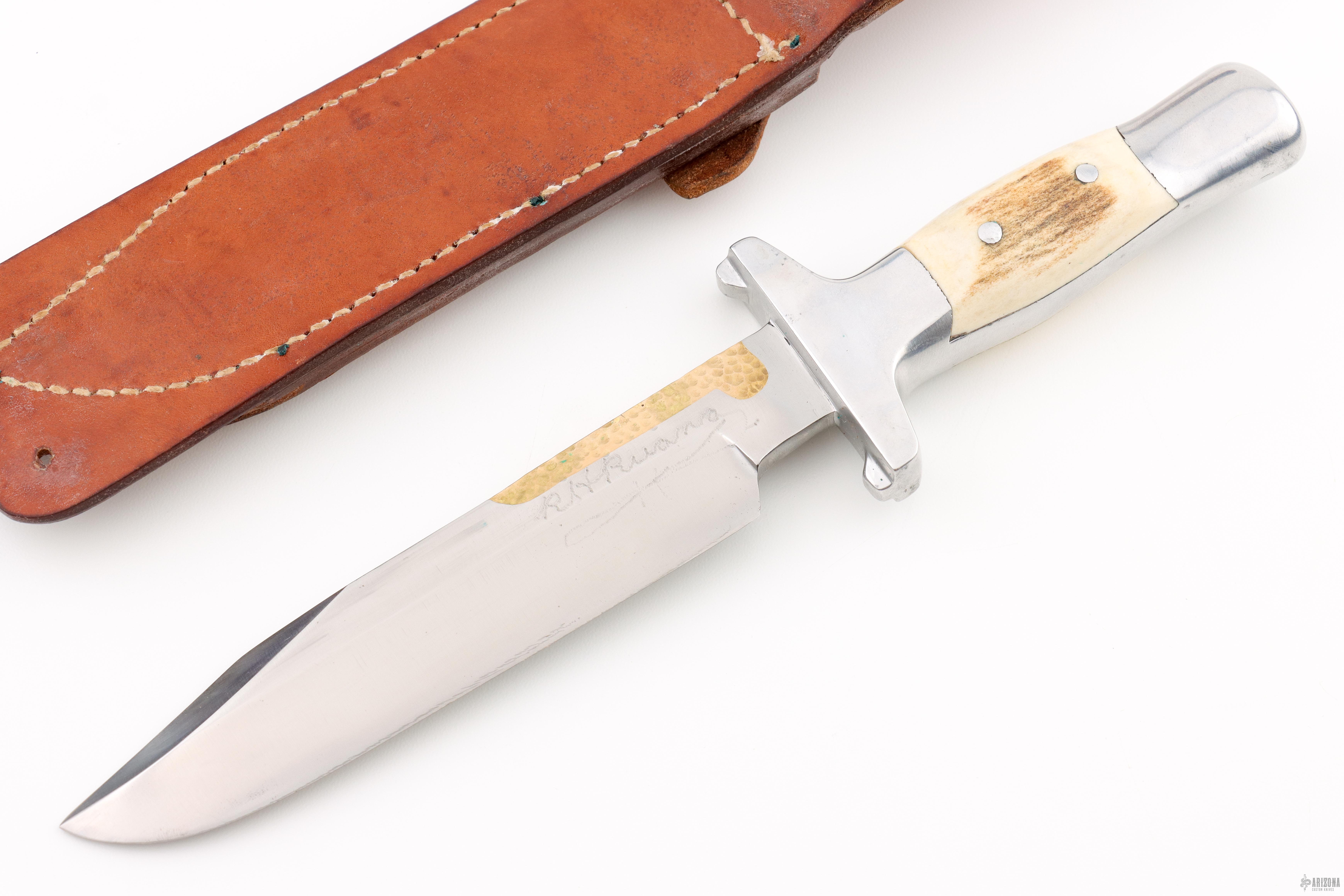 Model 29A Junior Bowie - Brass Back - RH Ruana Signed - Arizona