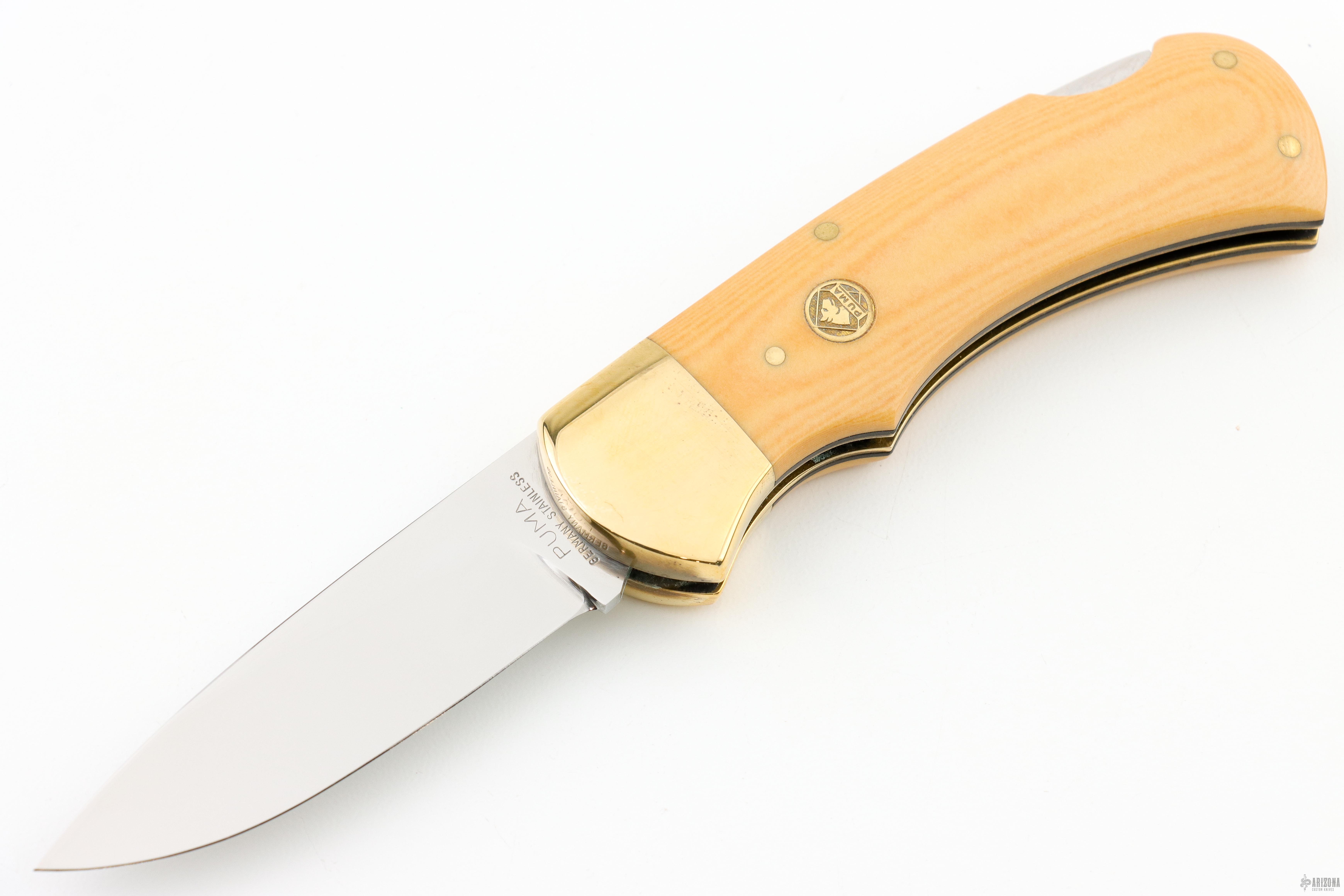 715 4 Star Lockback - Ivory Paper Micarta - Arizona Custom Knives