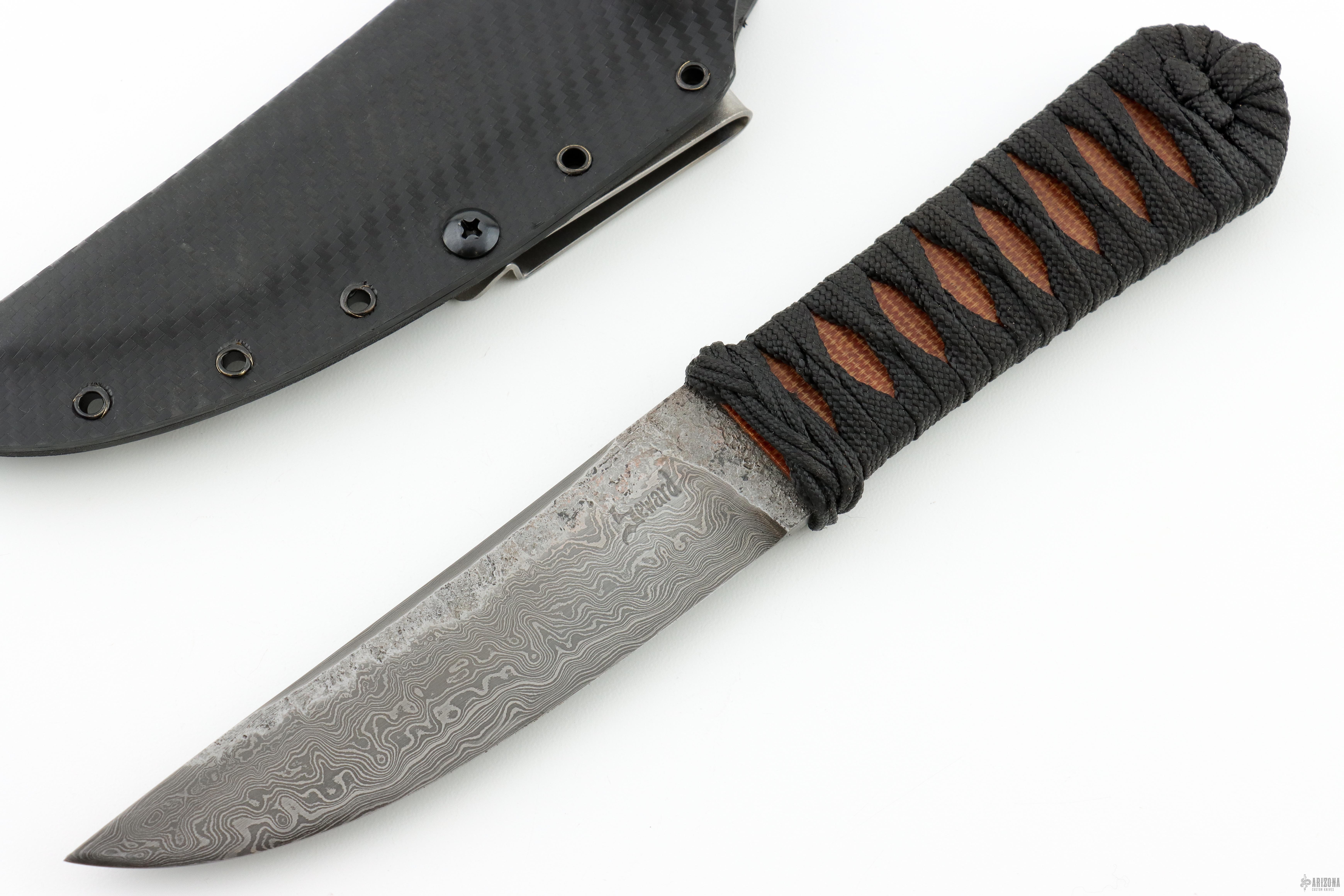 Damascus Kwaiken - Arizona Custom Knives