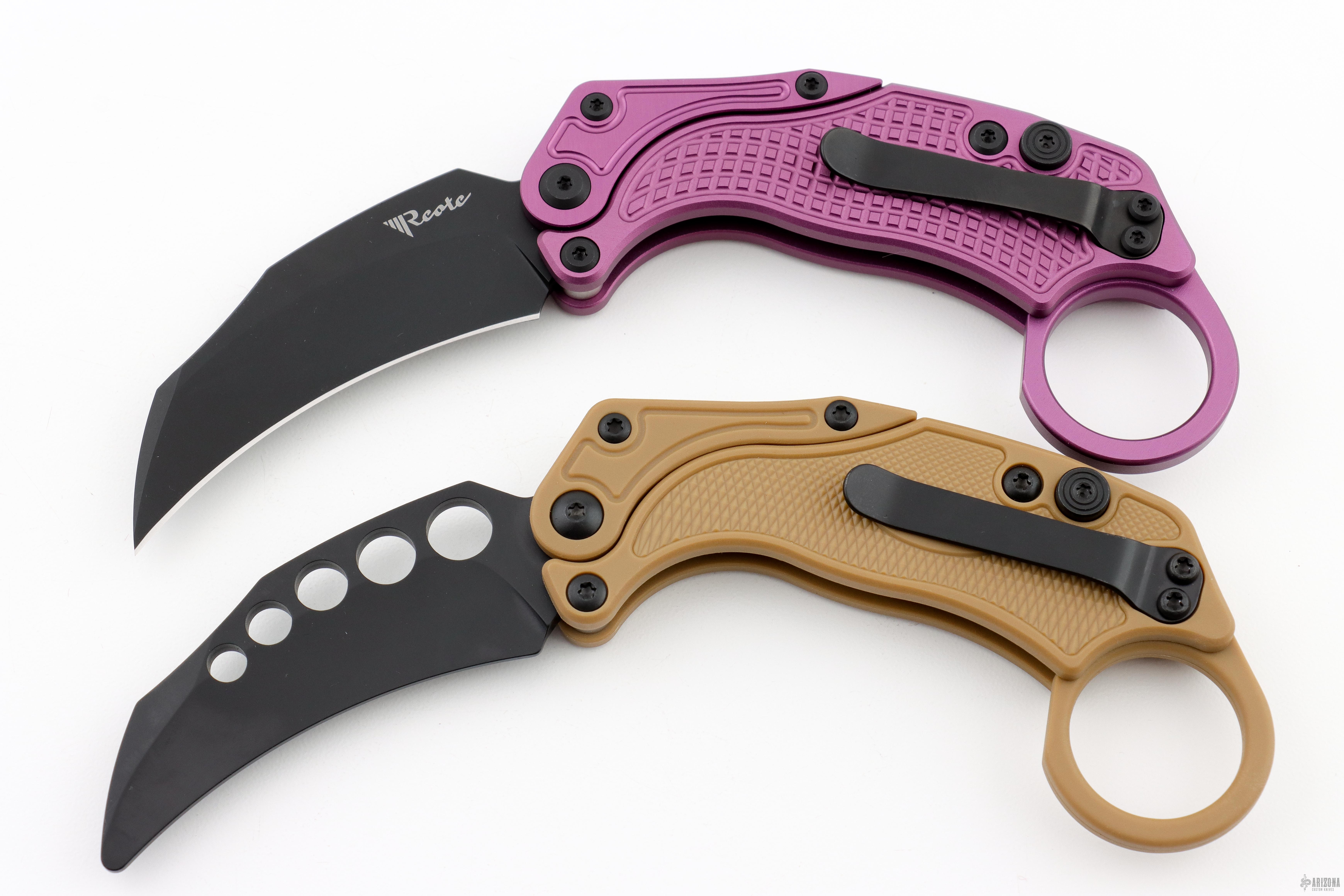 EXO-K Karambit Gravity Knife Oxidized Purple & PVD - Arizona