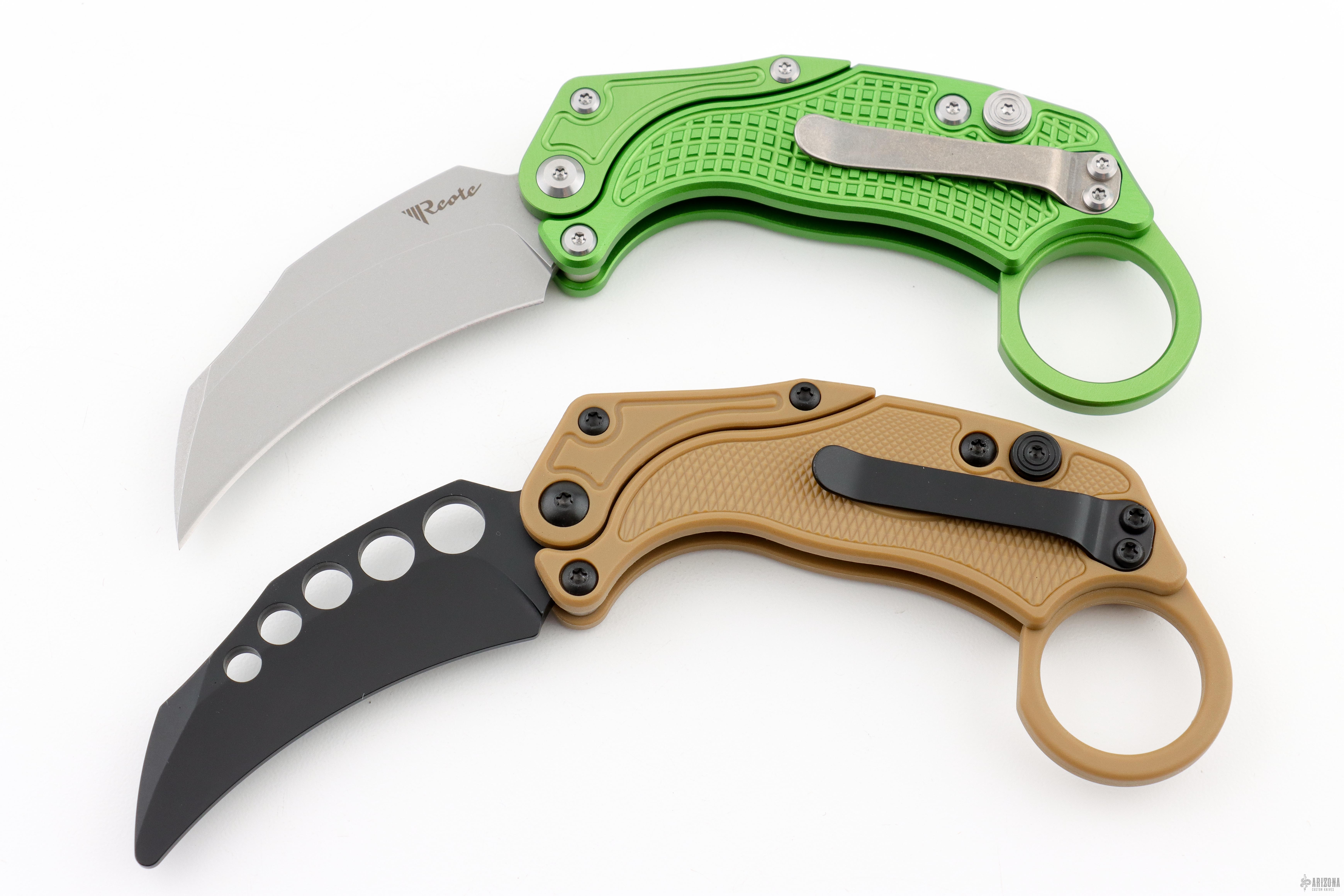 EXO-K Karambit Gravity Knife Oxidized Green & Stonewashed