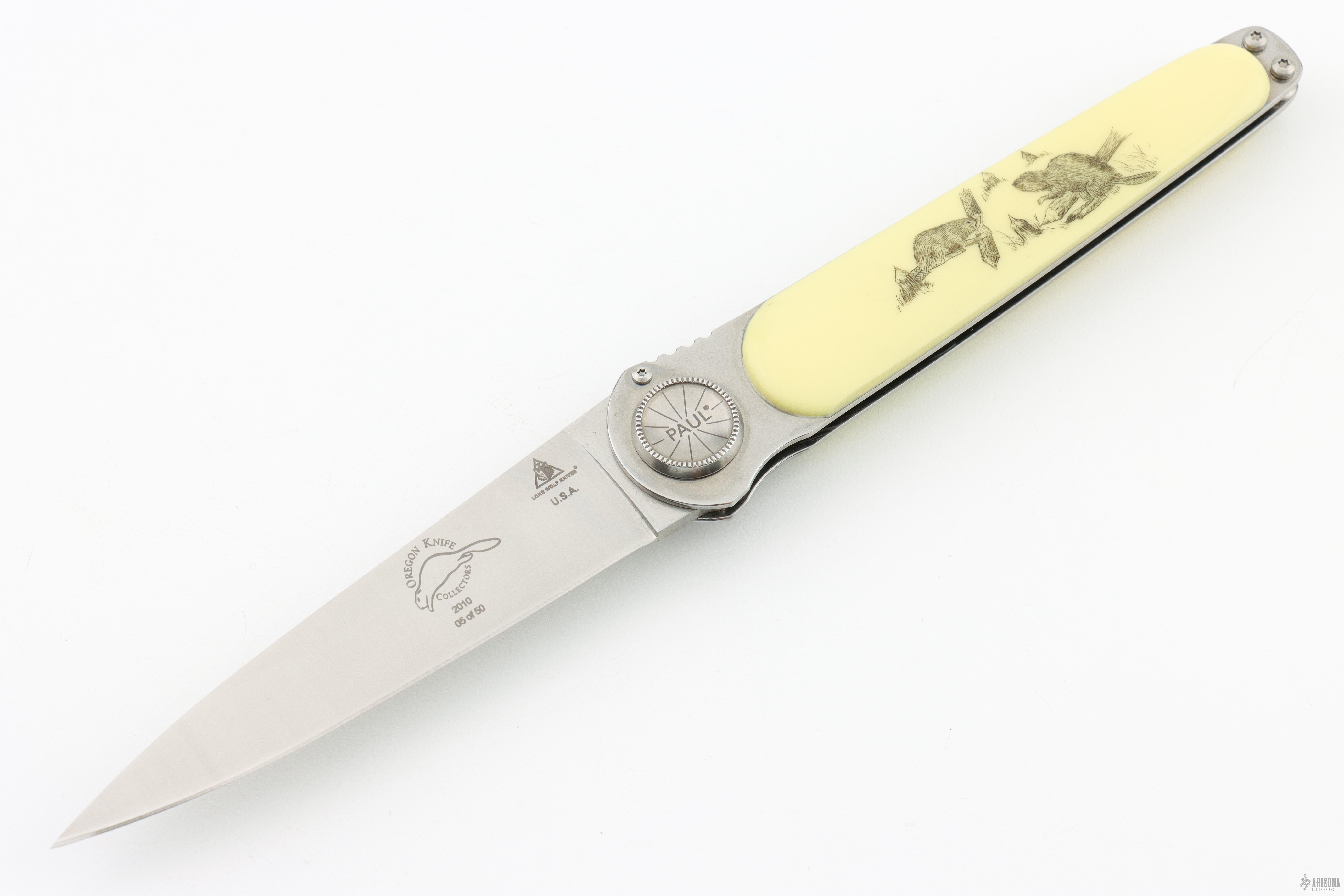 Paul Defender Folder - OKCA 2010 #05 of 50 - Arizona Custom Knives
