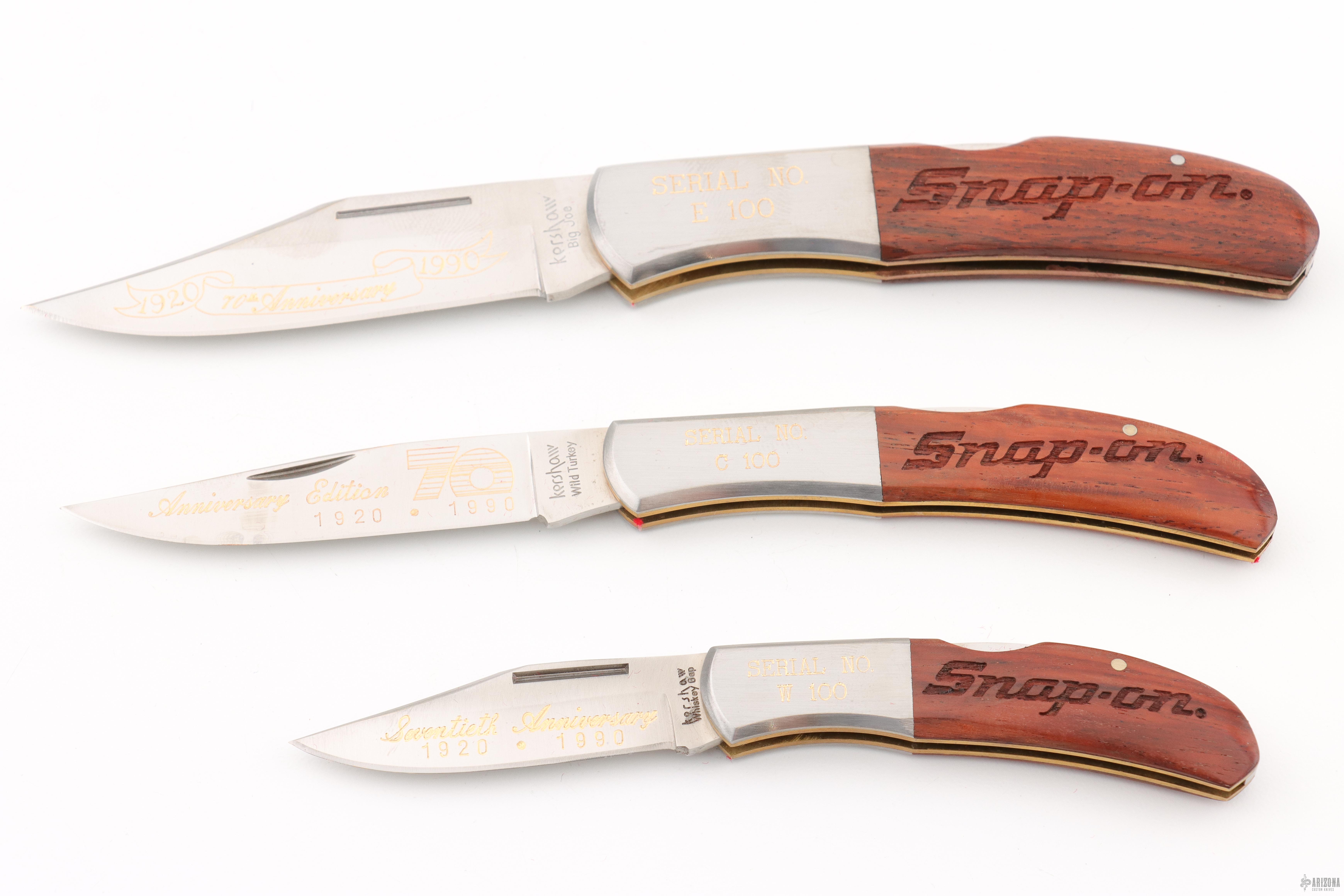 Snap-On 3 Knife Set - 70th Anniversary - Arizona Custom Knives