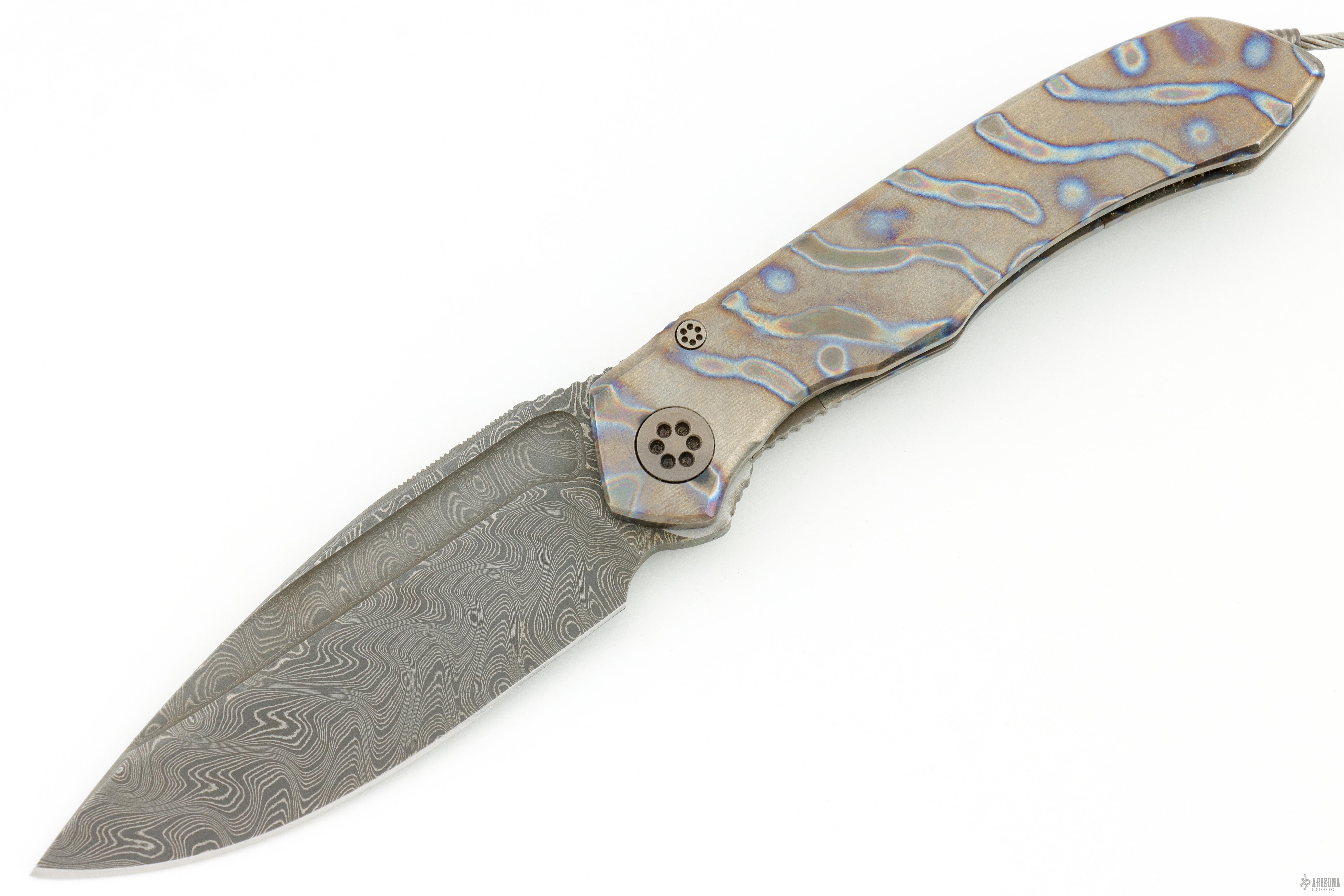 ANAX - C.N. Elmax Damascus and Flamed Titanium - Arizona