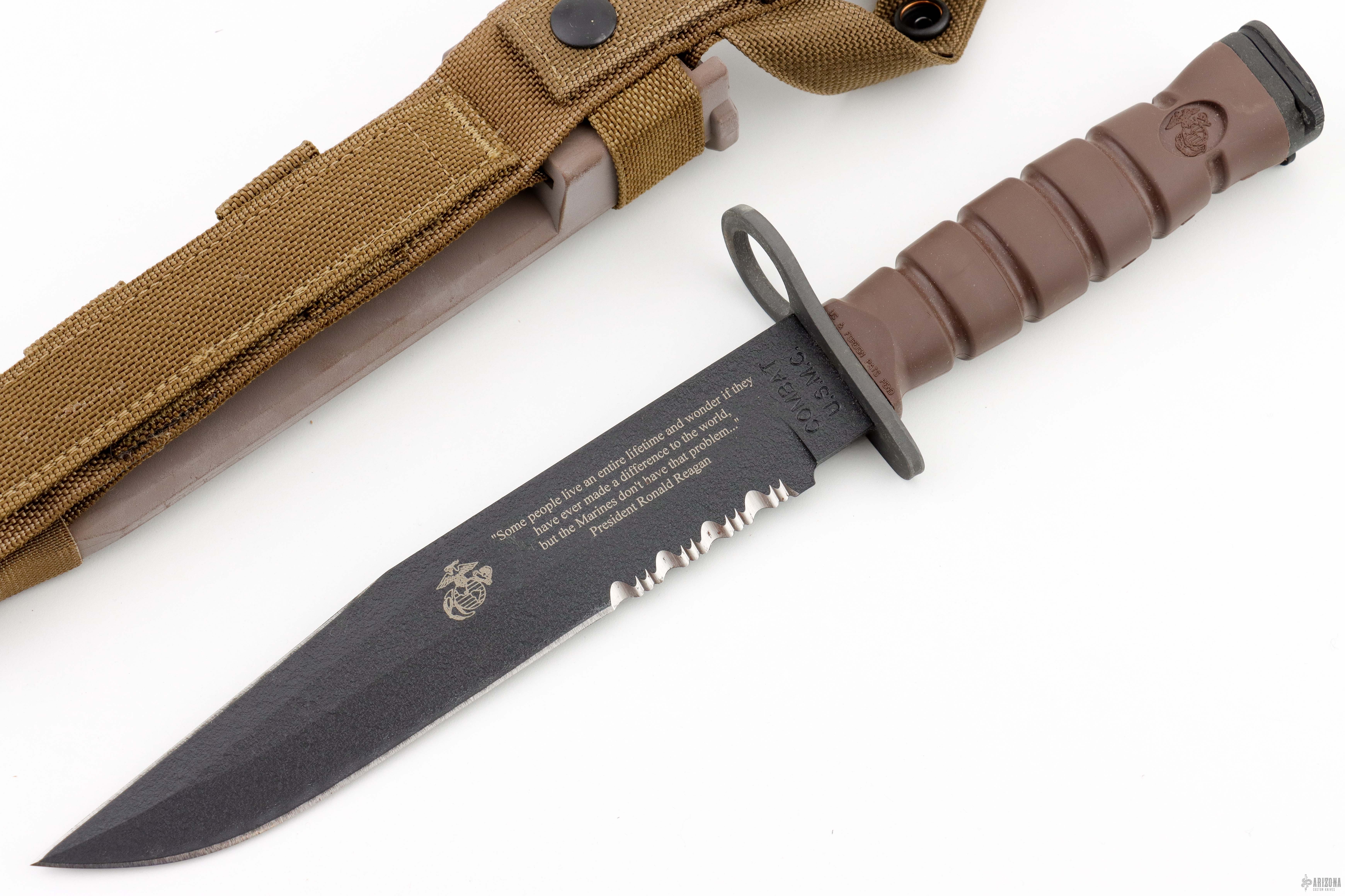 Model OKC3S Marine Commemorative Bayonet - Arizona Custom Knives