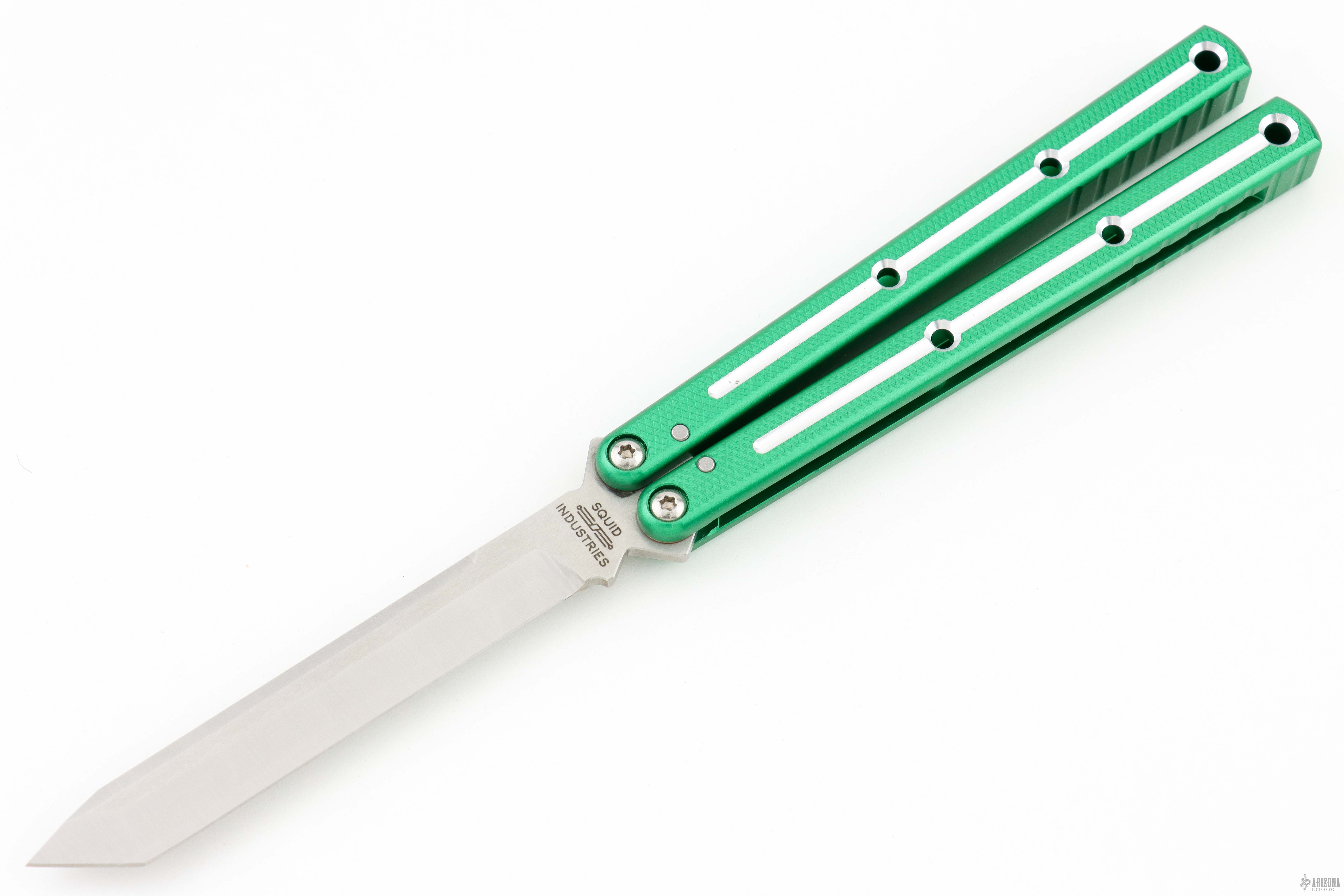 Tanto Rake Raken Krake Raken Tanto V2.5 - DT Green Tanto - Arizona Custom Knives