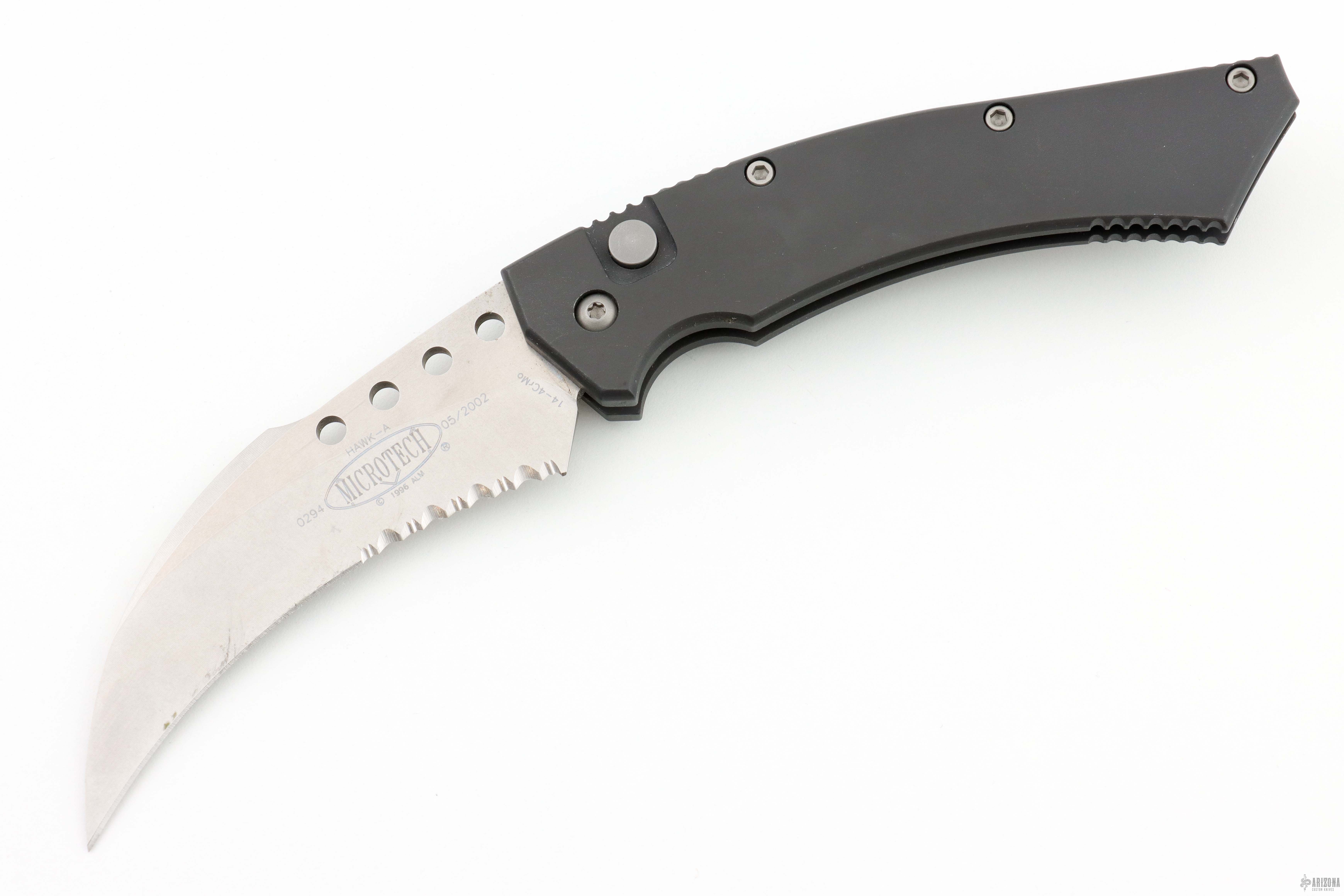 Hawk-A Stonewashed 05/2002 #0294 - Arizona Custom Knives