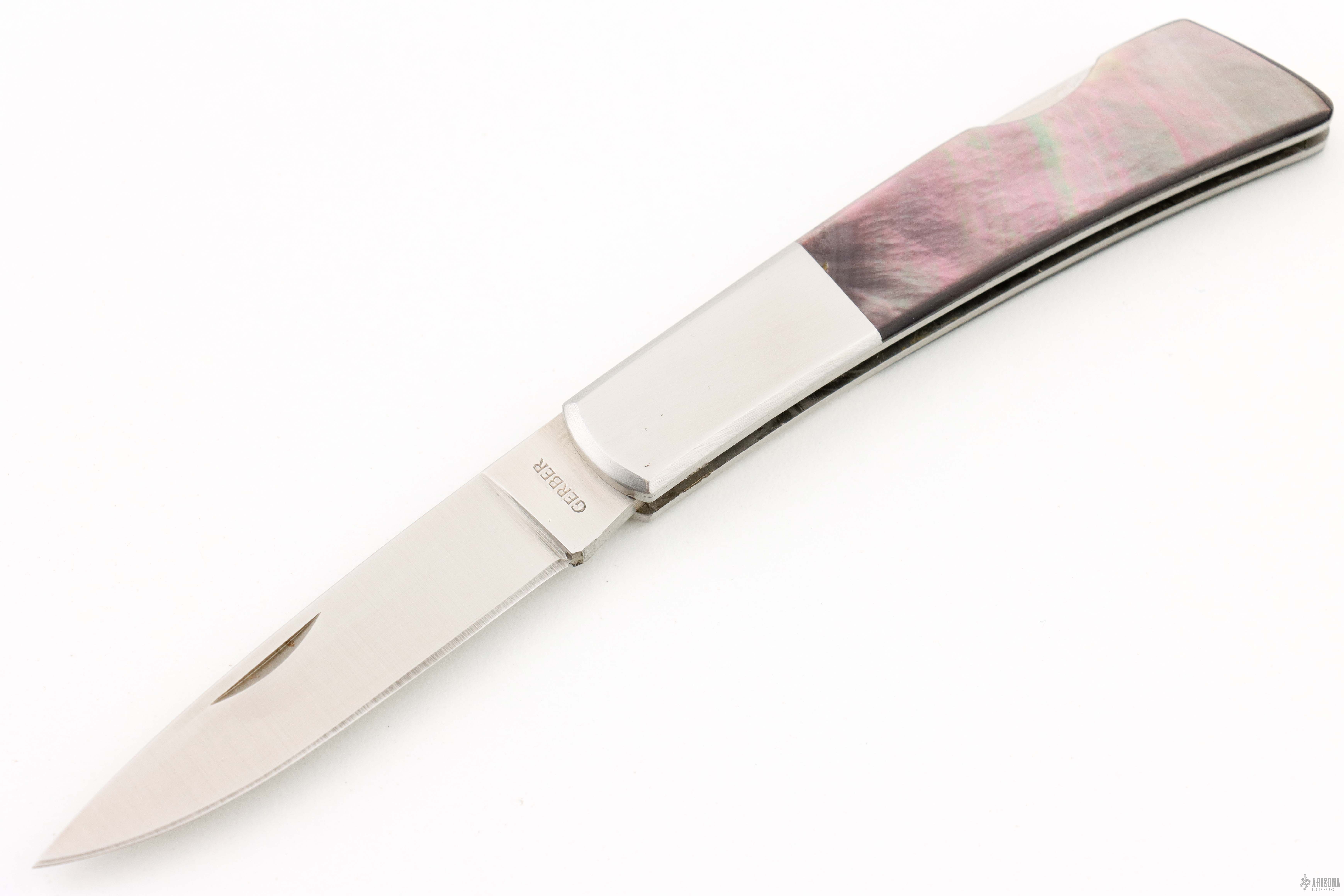 Silver Knight - Black Lip Pearl - Arizona Custom Knives