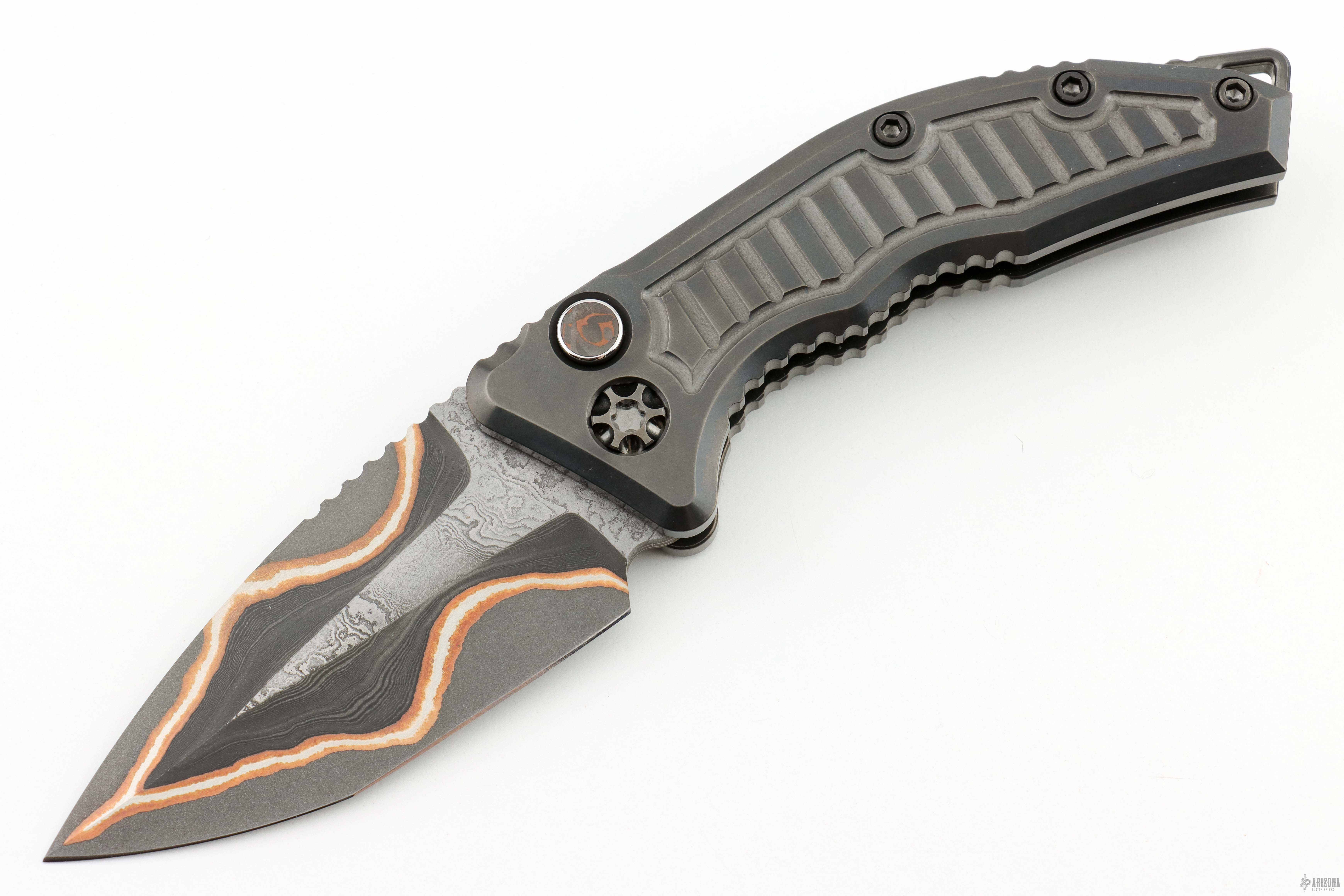 Medusa Auto - DLC Titanium W/ Frag Pattern Hand Ground Baker Forge