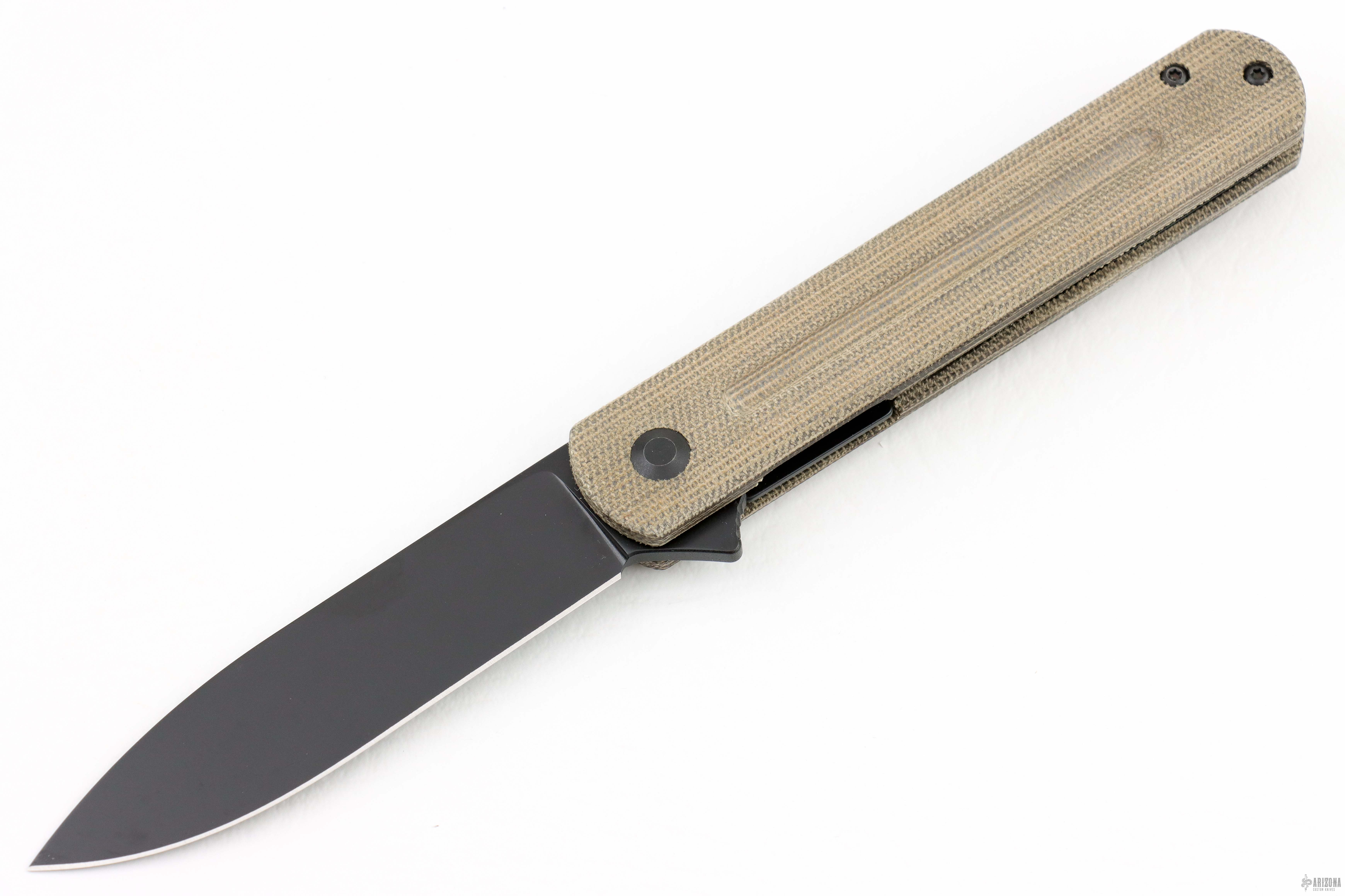 Super EZC - Black Canvas Micarta - Arizona Custom Knives