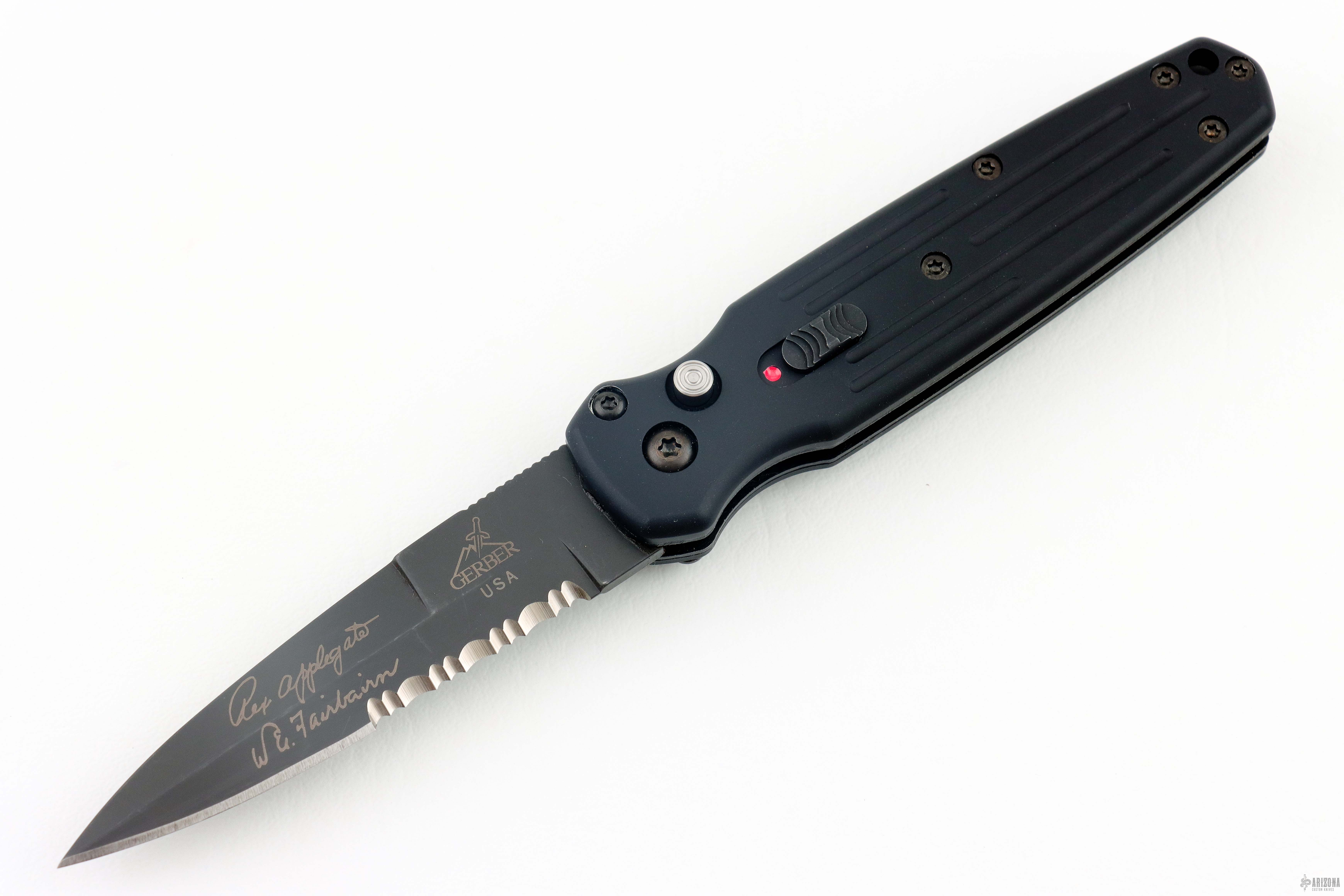 Applegate-Fairbairn Covert Auto - Serrated Edge - Arizona Custom Knives