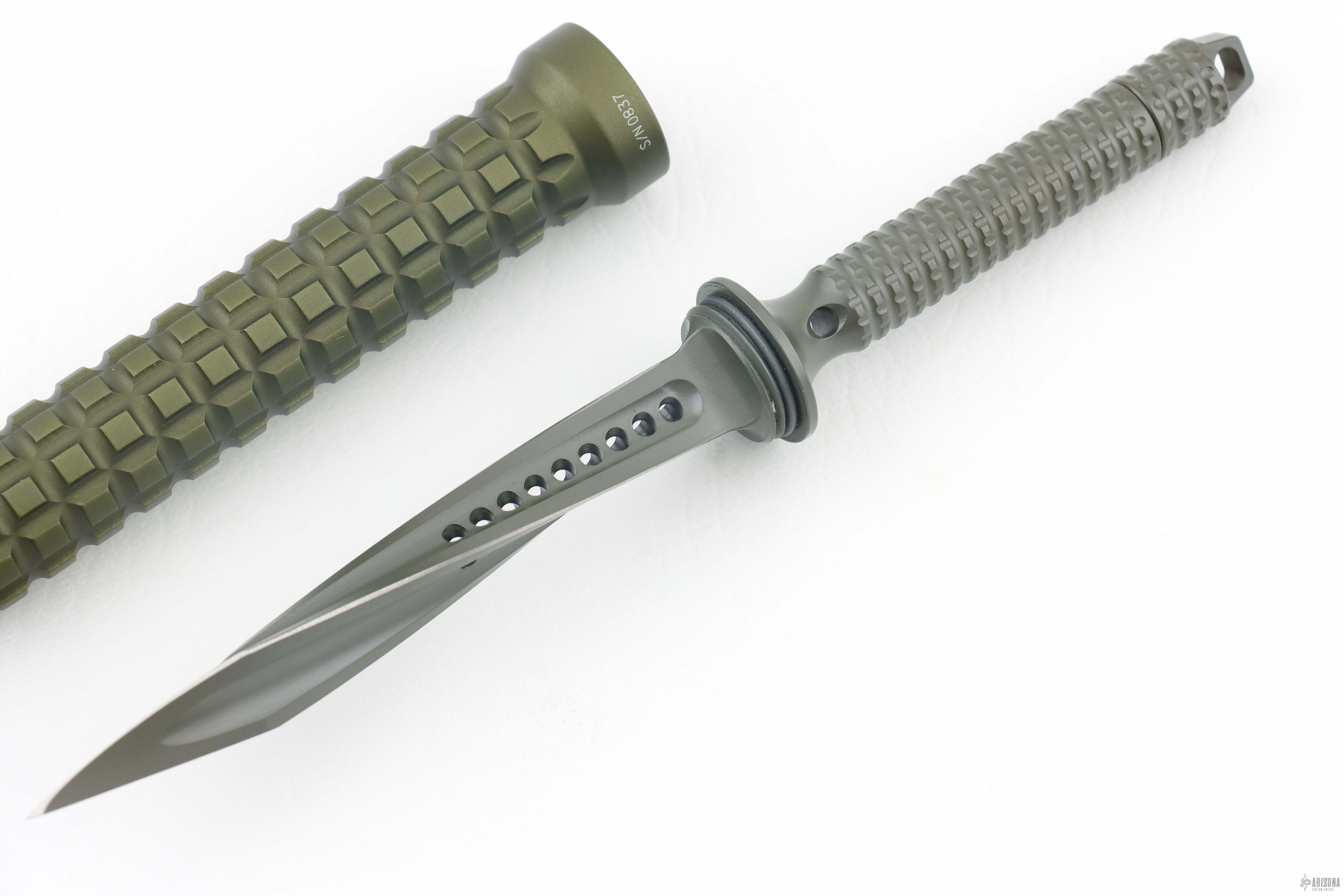 105-1ODM Mini Jagdkommando OD Green - Arizona Custom Knives