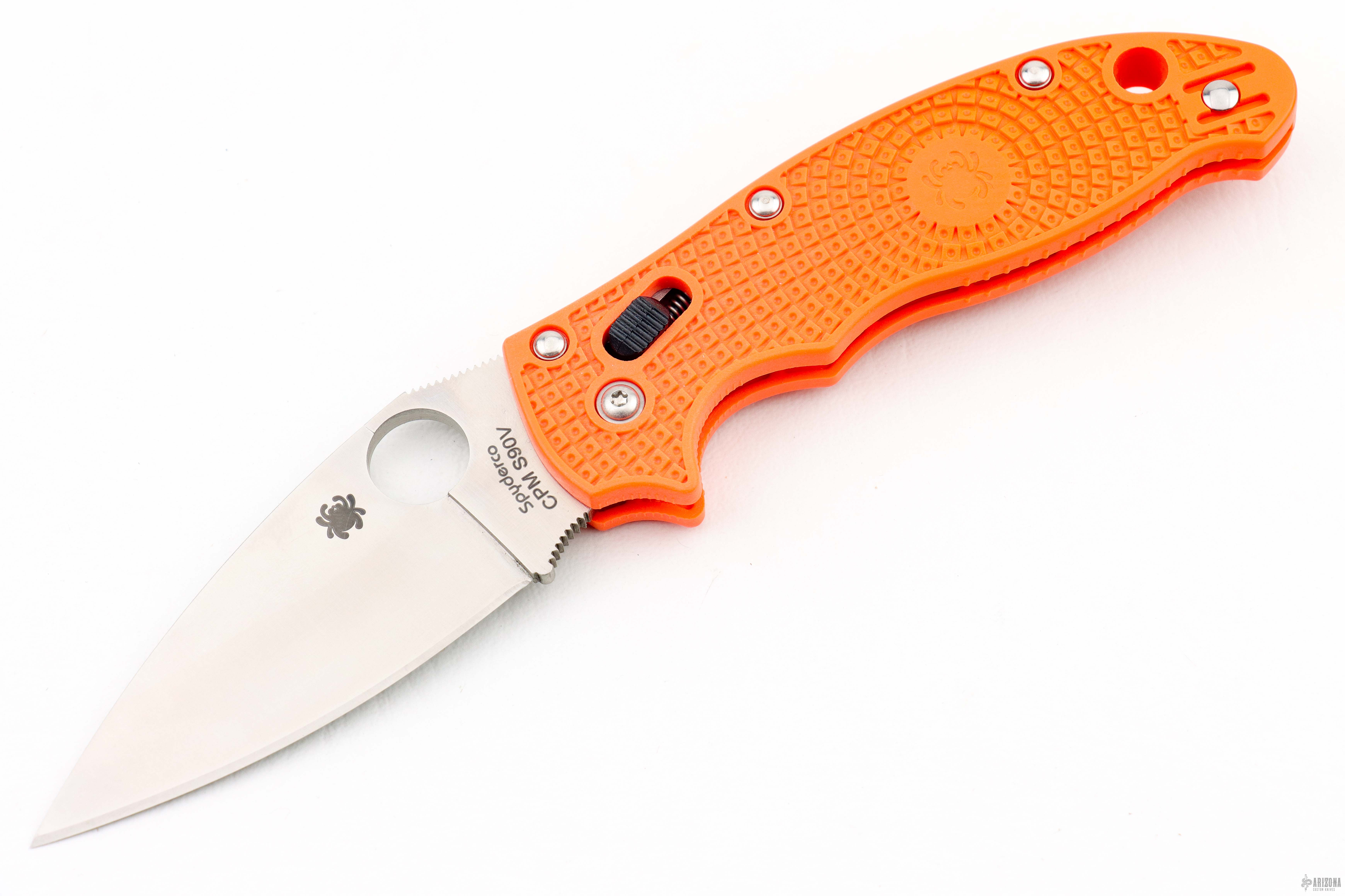 C101POR2 Manix 2 Orange PLN CPMS90V - Arizona Custom Knives