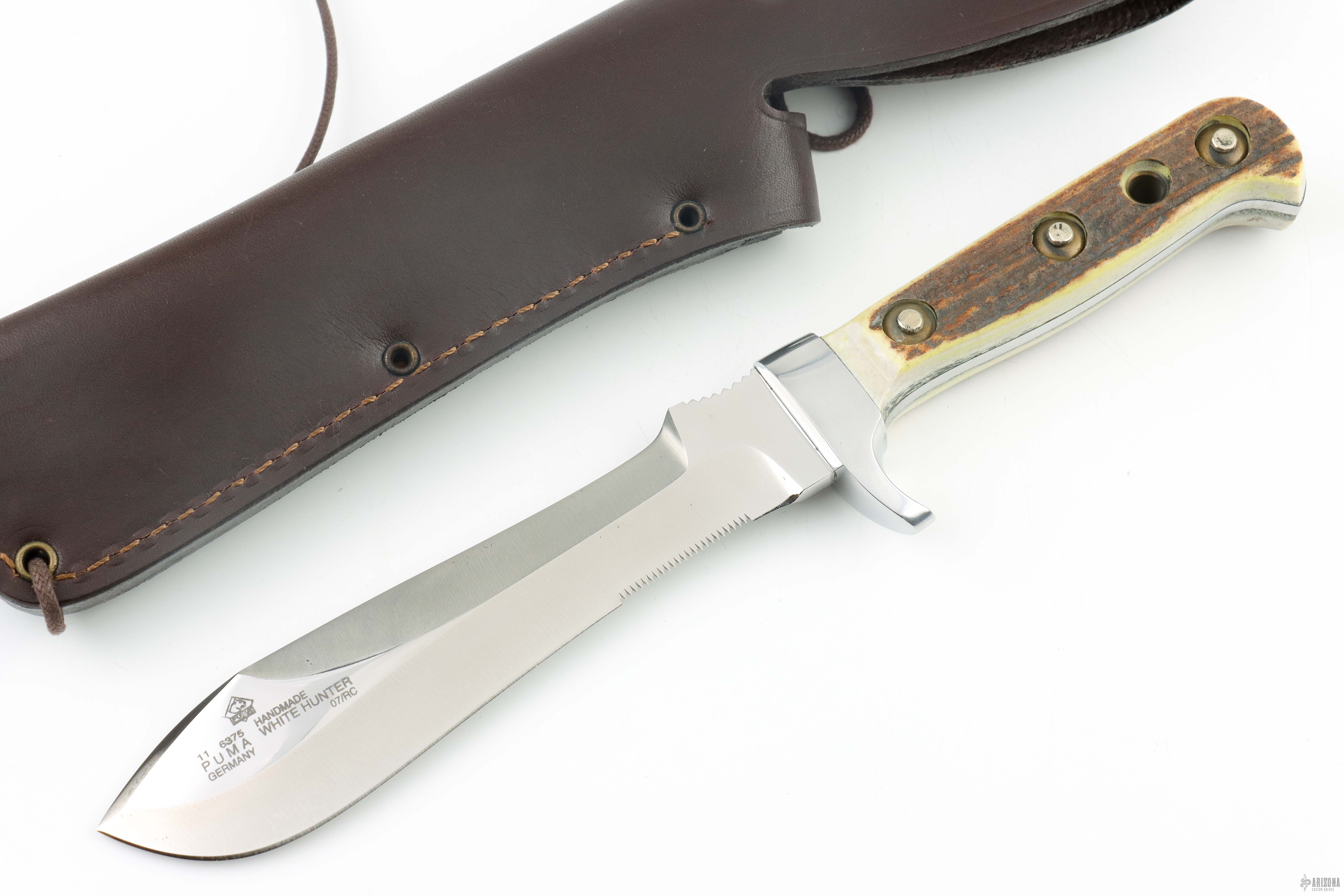 6375 White Hunter - Arizona Custom Knives