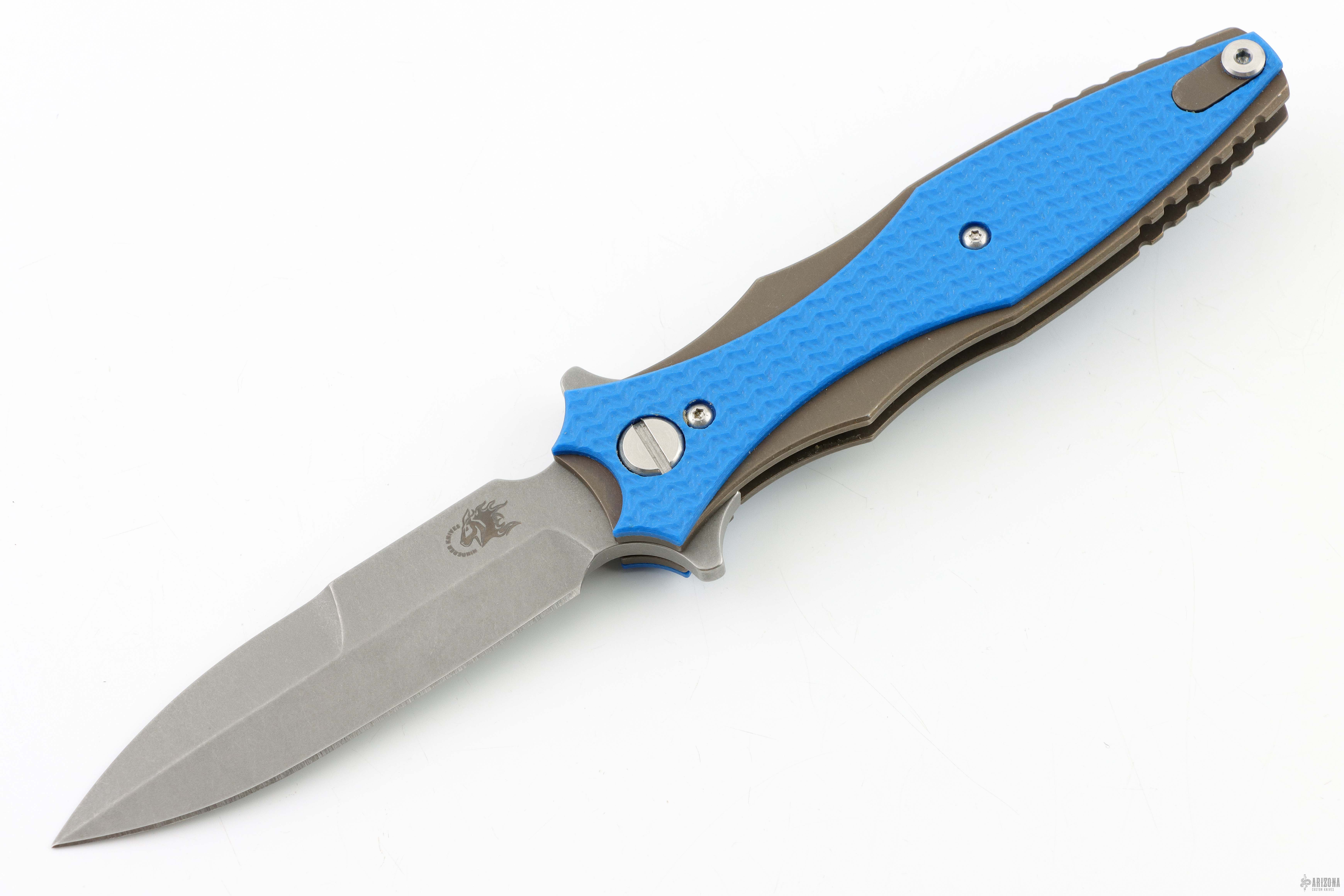 Custom Bayonet Maximus Bayonet Tri-way Battle Blue Working Finish - Arizona Custom Knives