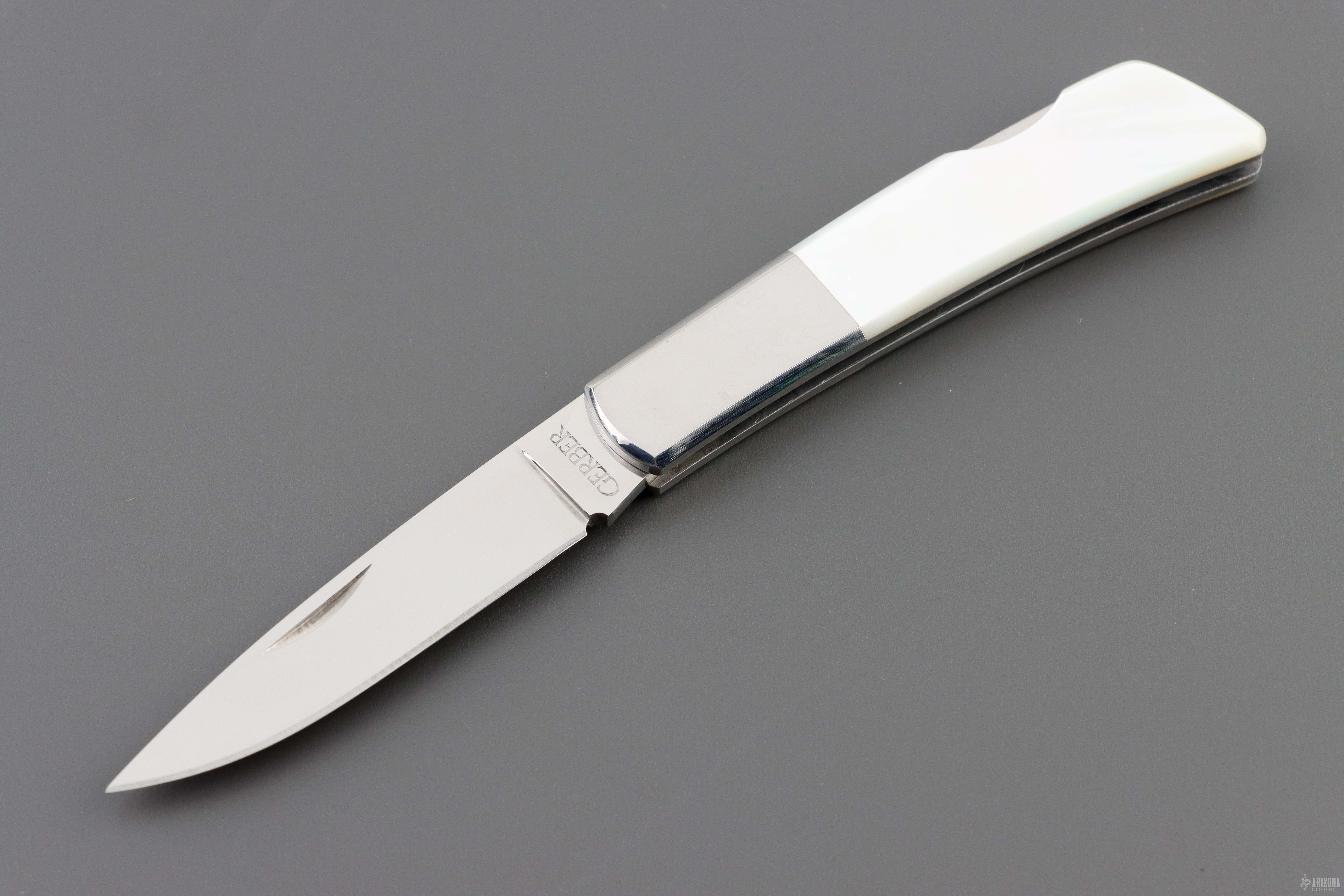 Silver Knight Gerber Knife - Pocket GERBER Folding Vintage Knives