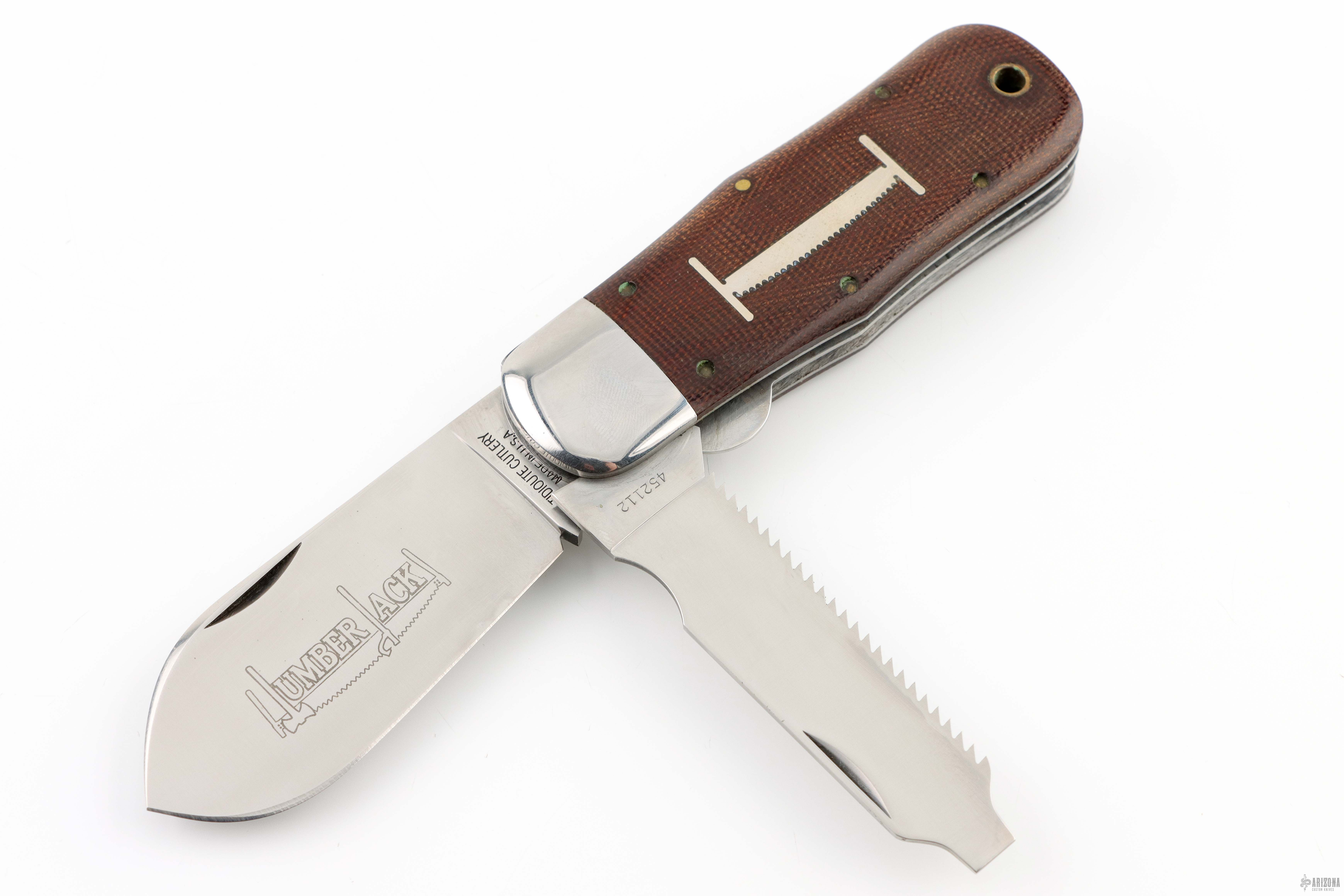 GEC #45 - Tidioute - Lumberjack - Canvas Micarta - Arizona Custom