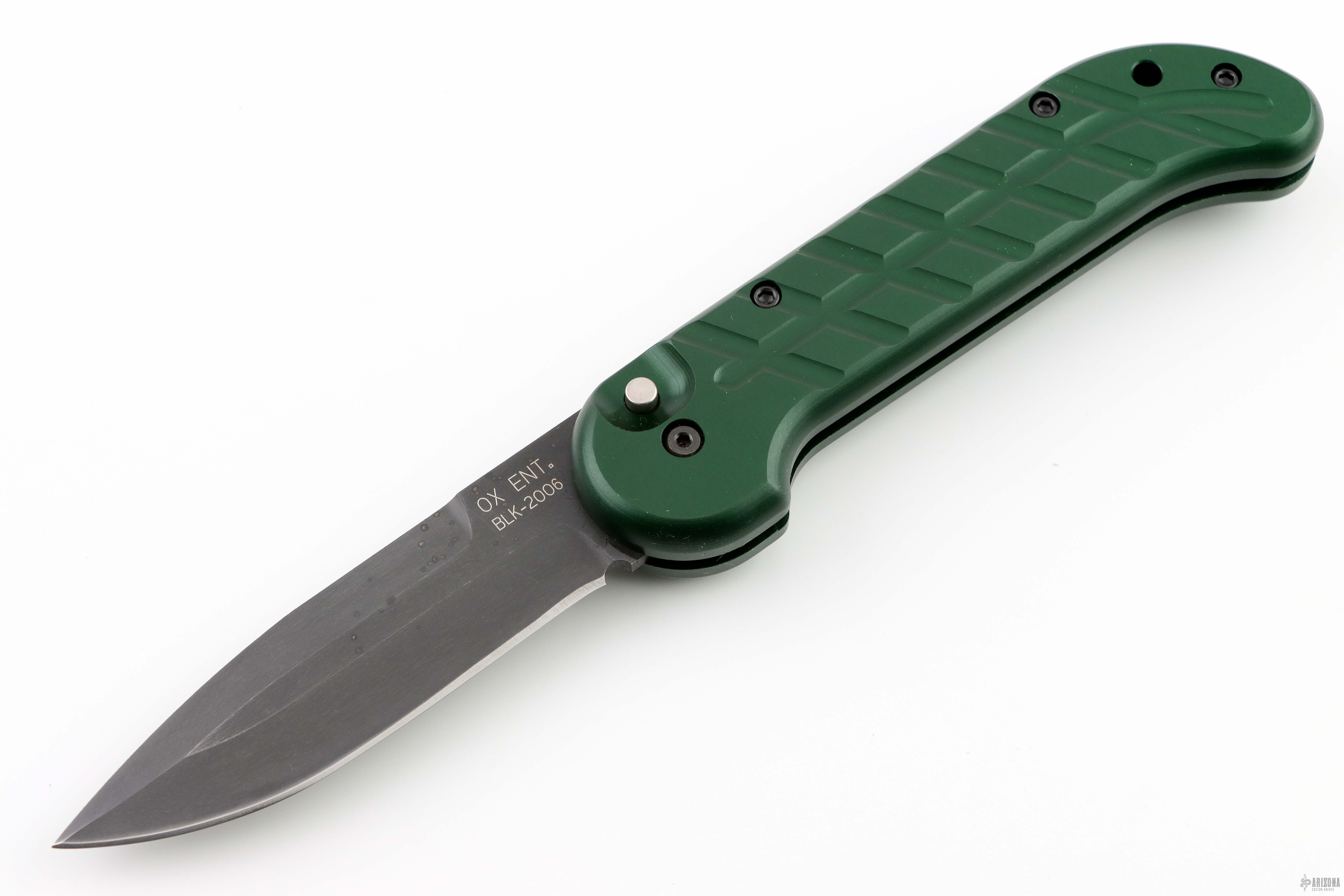 Black Knife BLK-2006 - Prototype Green Handle - Signed by Charles