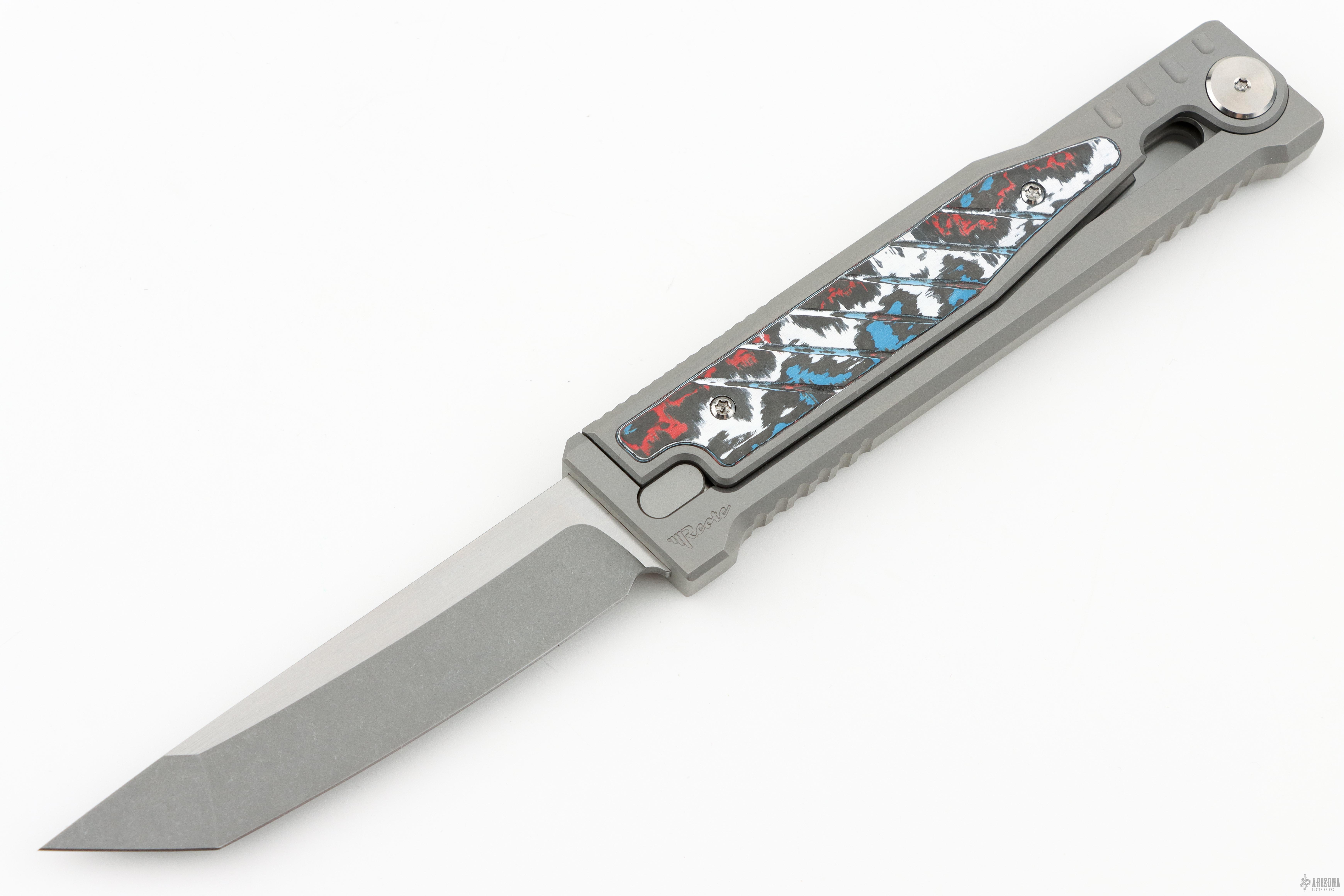 ② 刀剣モチーフ 玩具 2種セット RED GRAY EXO Gravity Knife - Nebula CF - Arizona Custom Knives