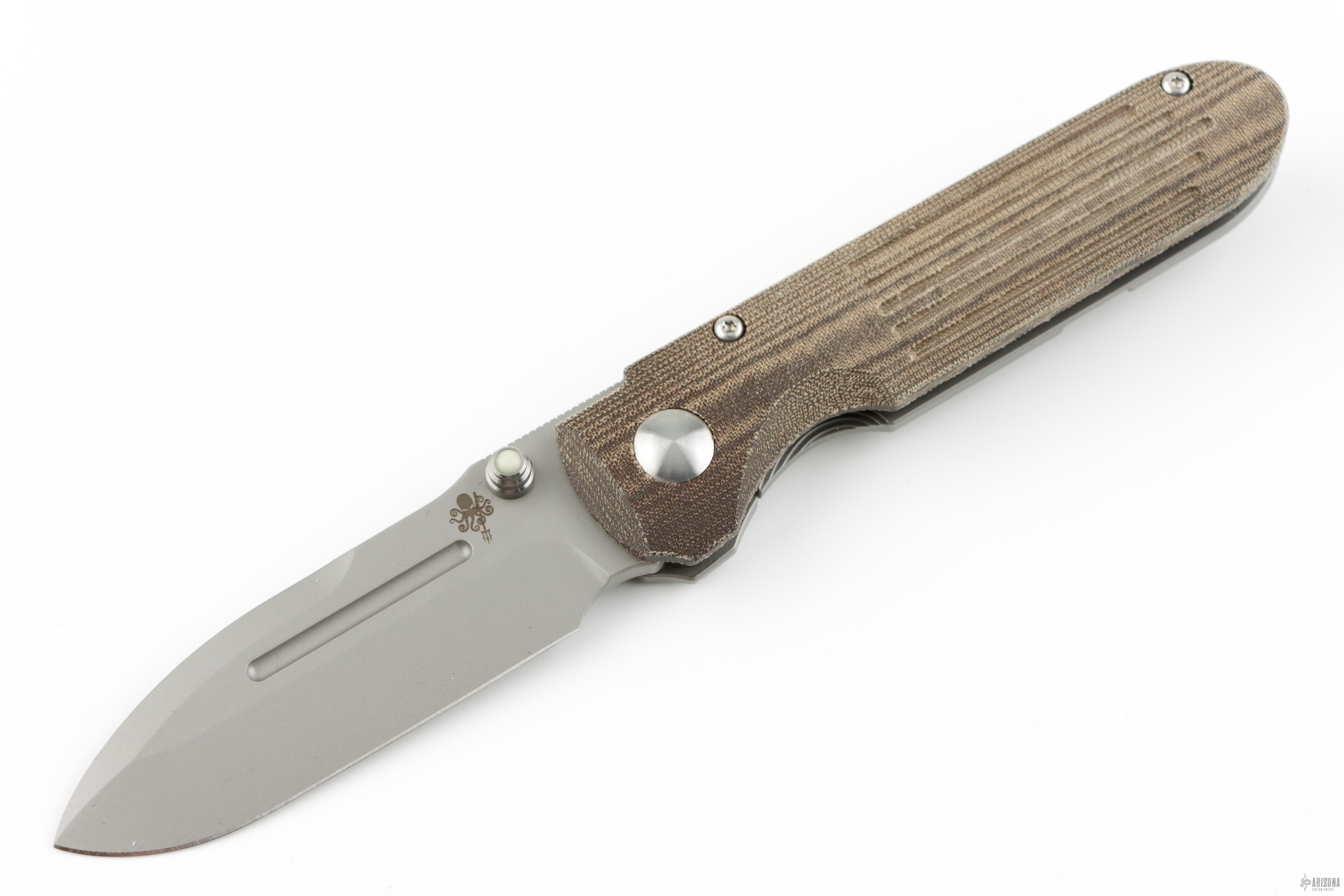 Invictus-C OD Green Linen Micarta - Arizona Custom Knives