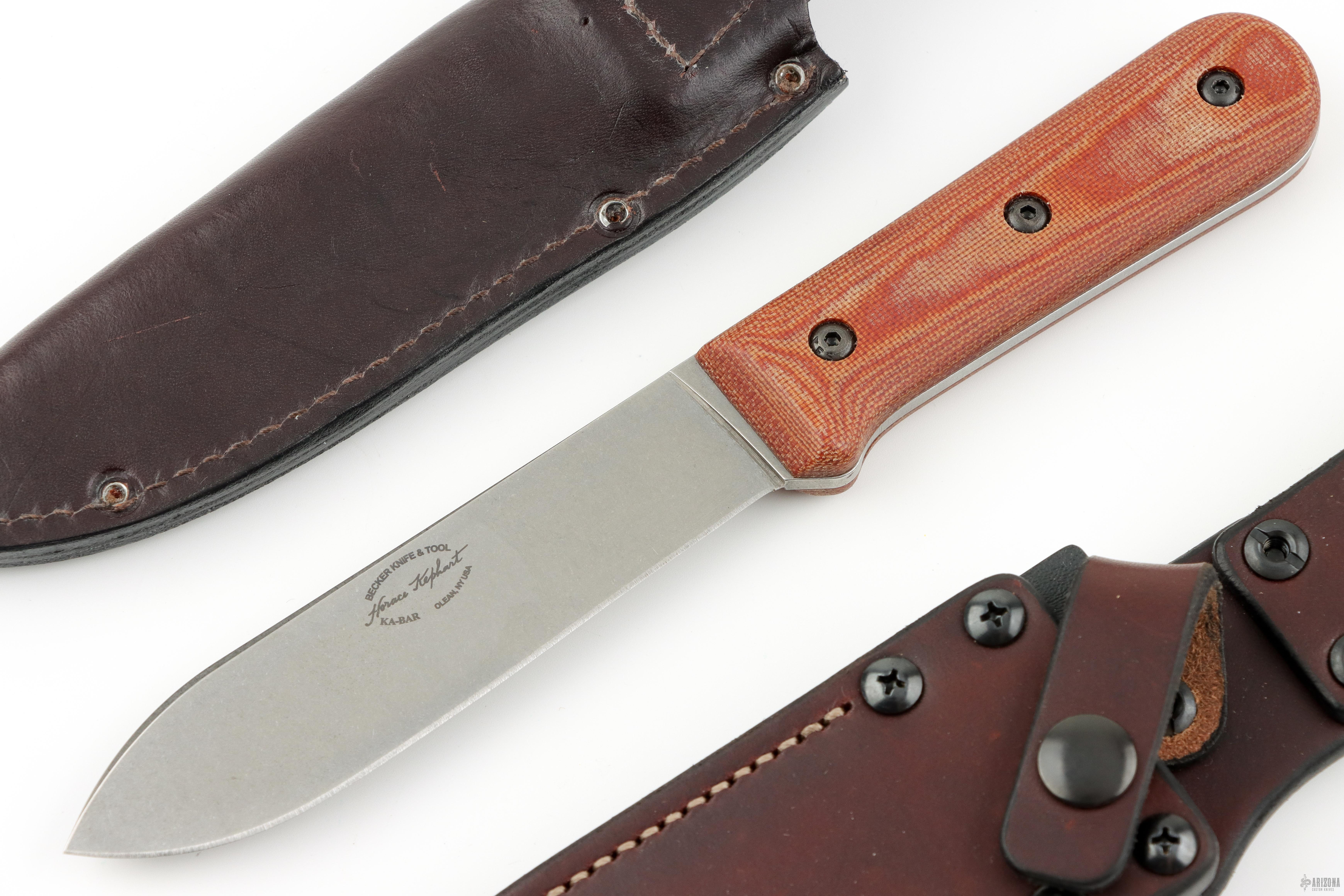 BK62 Becker Kephart - Walnut and Micarta Scales - Arizona Custom 