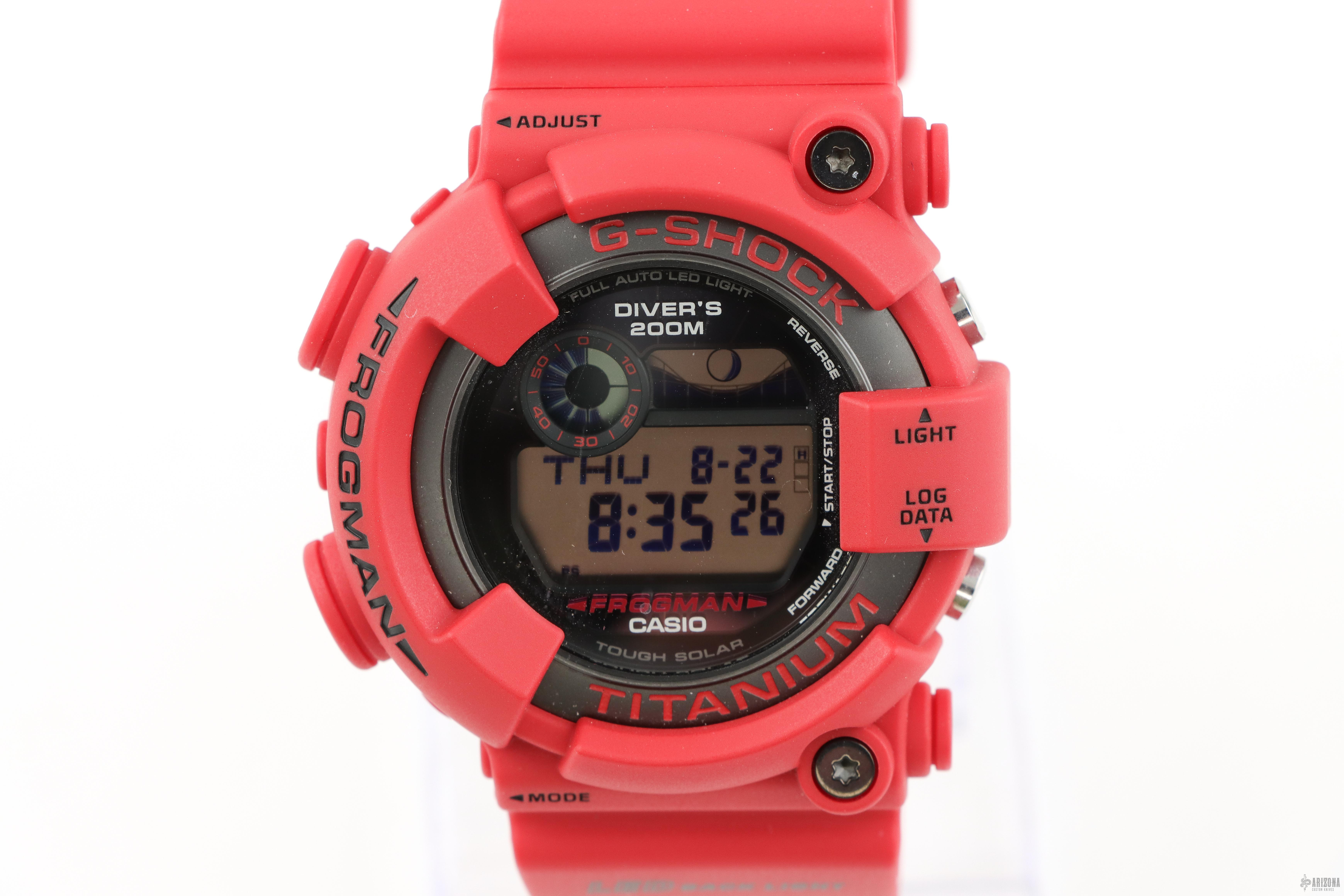 G-SHOCK FROGMAN 30周年記念モデル Casio G-Shock Frogman 30th Anniversary Titanium Red GW-8230NT-4