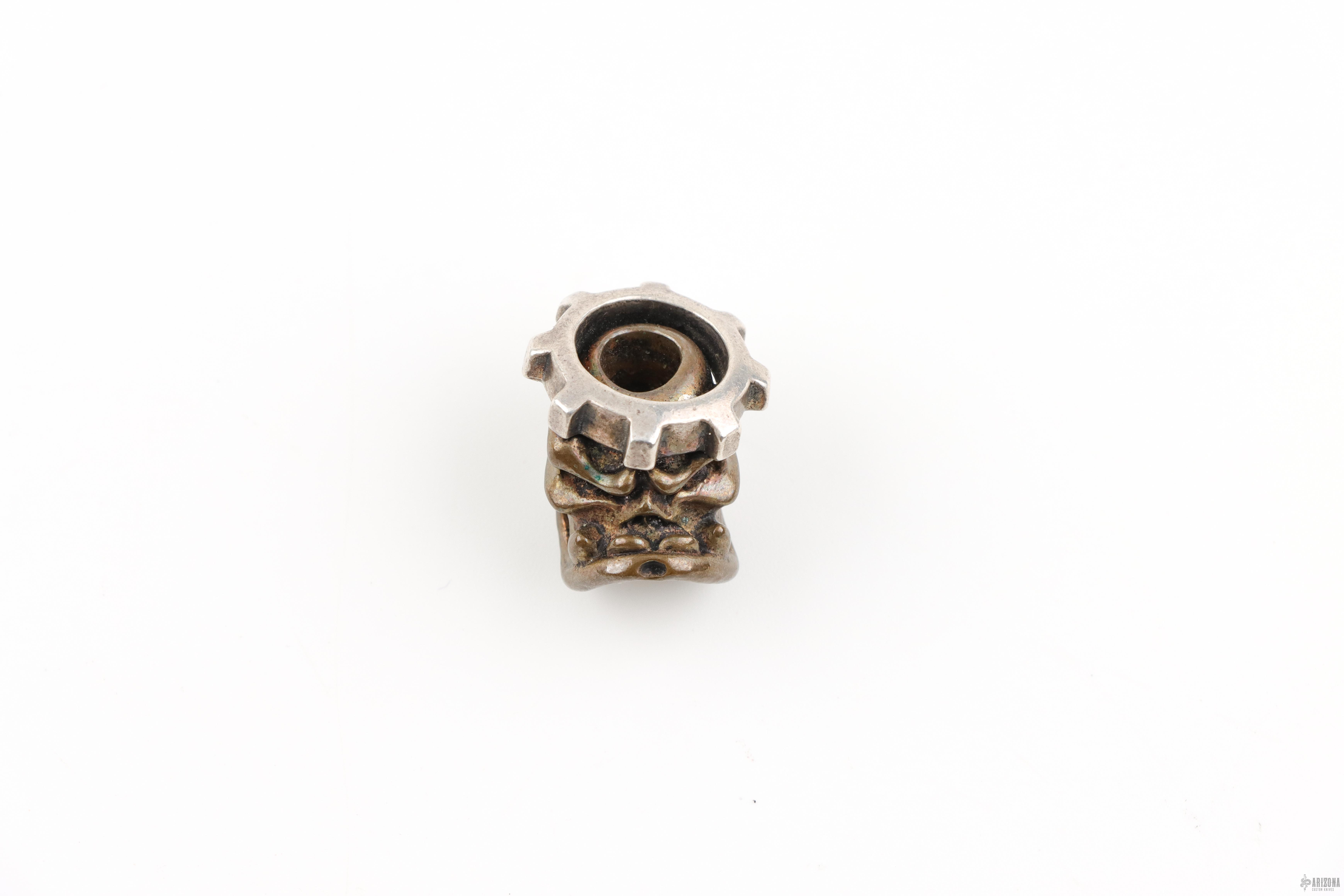 Gearhead Bead - Copper/Silver - Arizona Custom Knives
