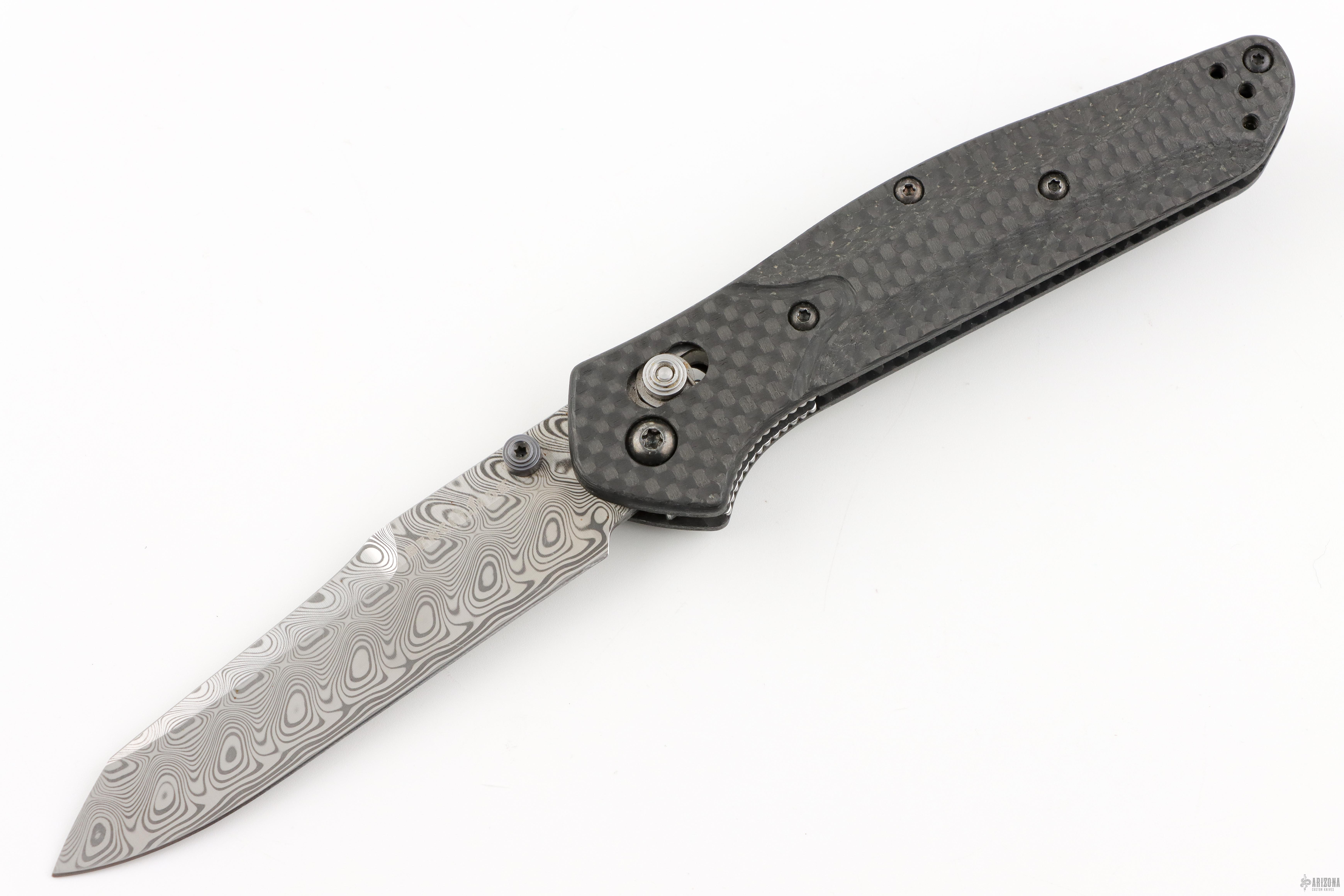 クロム様　オーダーページ　8/12 940 Osborne Damasteel & Carbon Fiber #75 - Arizona Custom Knives